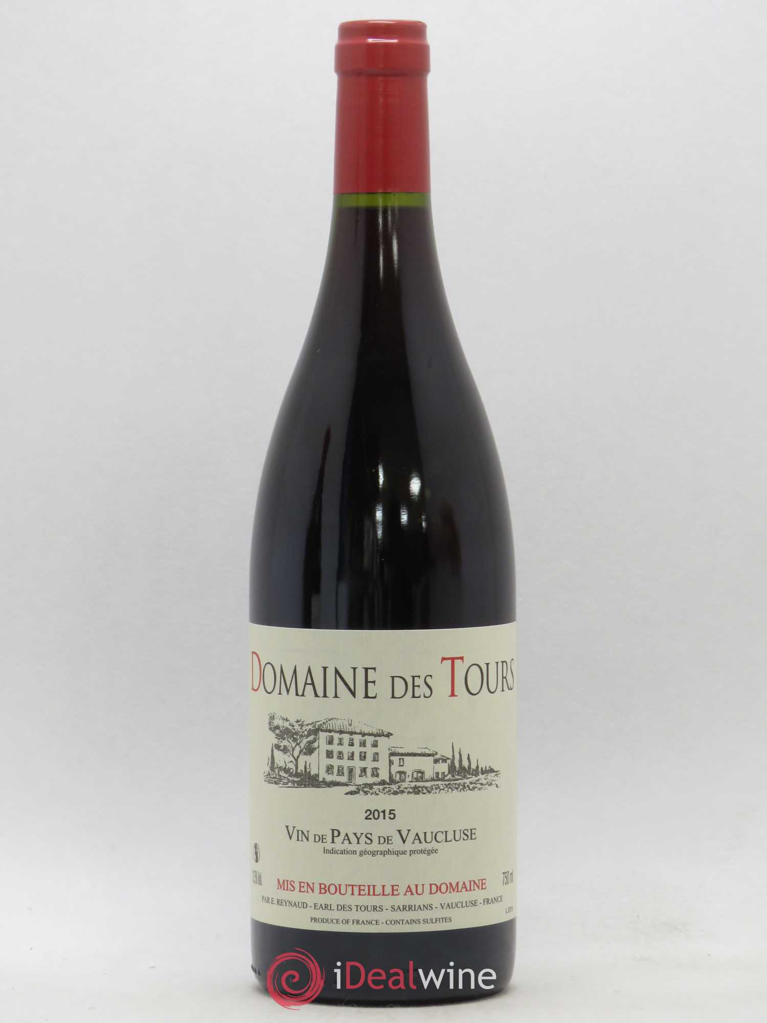 Vaucluse (Vin de Pays de Vaucluse) Domaine des Tours Emmanuel Reynaud 2015 - Lot de 1 bouteille - 0