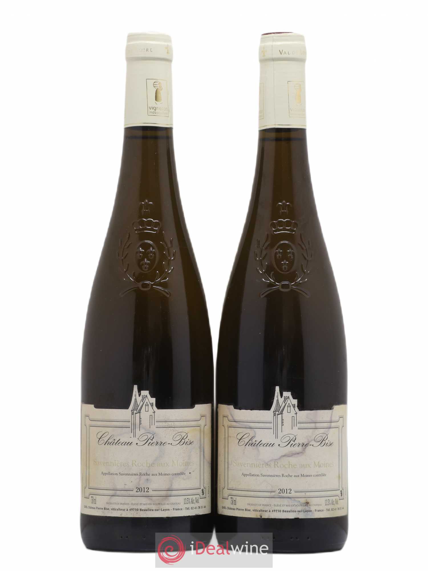 Savennières Roche aux Moines Château Pierre-Bise 2012 - Posten von 2 Flaschen - 0