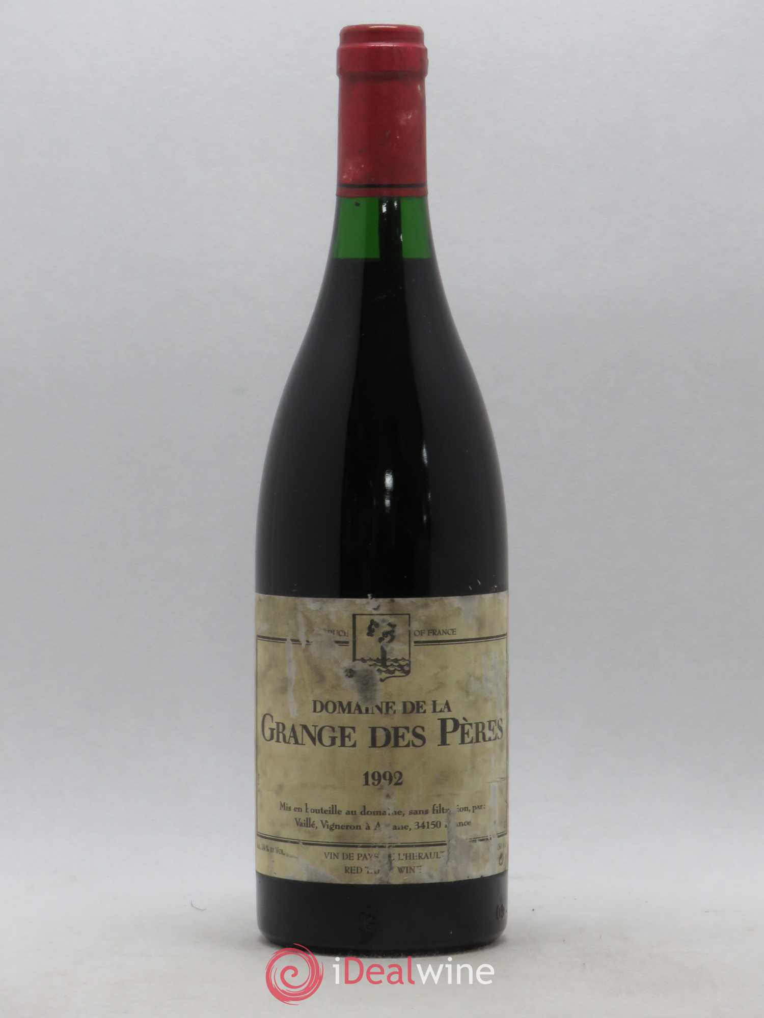 Pays d'Hérault Grange des Pères Laurent Vaillé 1992 - Lot de 1 bouteille - 0