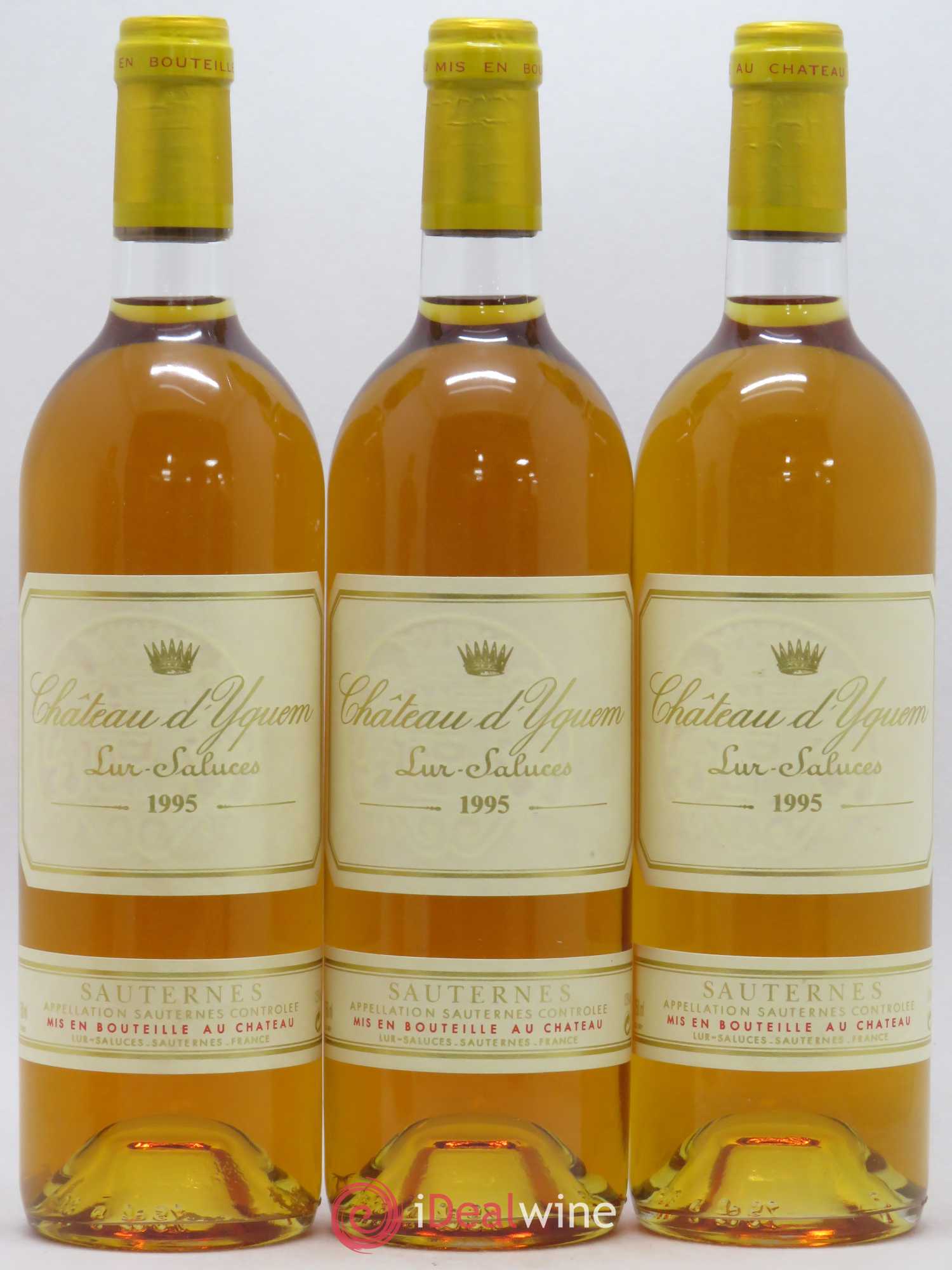 Château d' Yquem 1er Cru Classé Supérieur 1995 - Lotto di 3 bottiglie - 0
