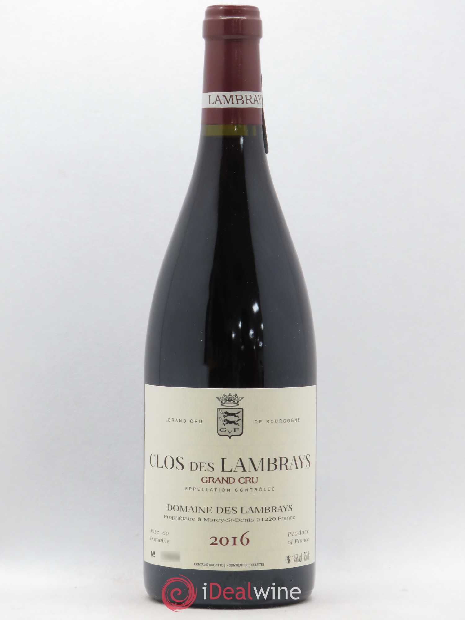 Clos des Lambrays Grand Cru Domaine des Lambrays 2016 - Lot de 1 bouteille - 0