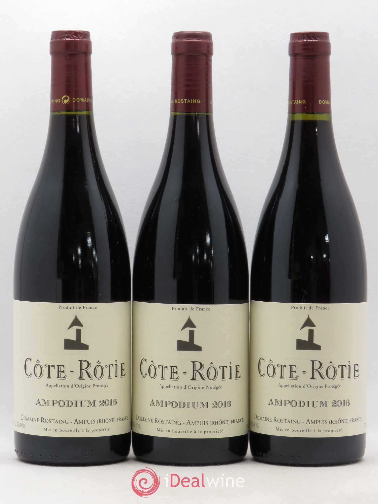 Côte-Rôtie Ampodium René Rostaing 2016 - Lot of 3 bottles - 0
