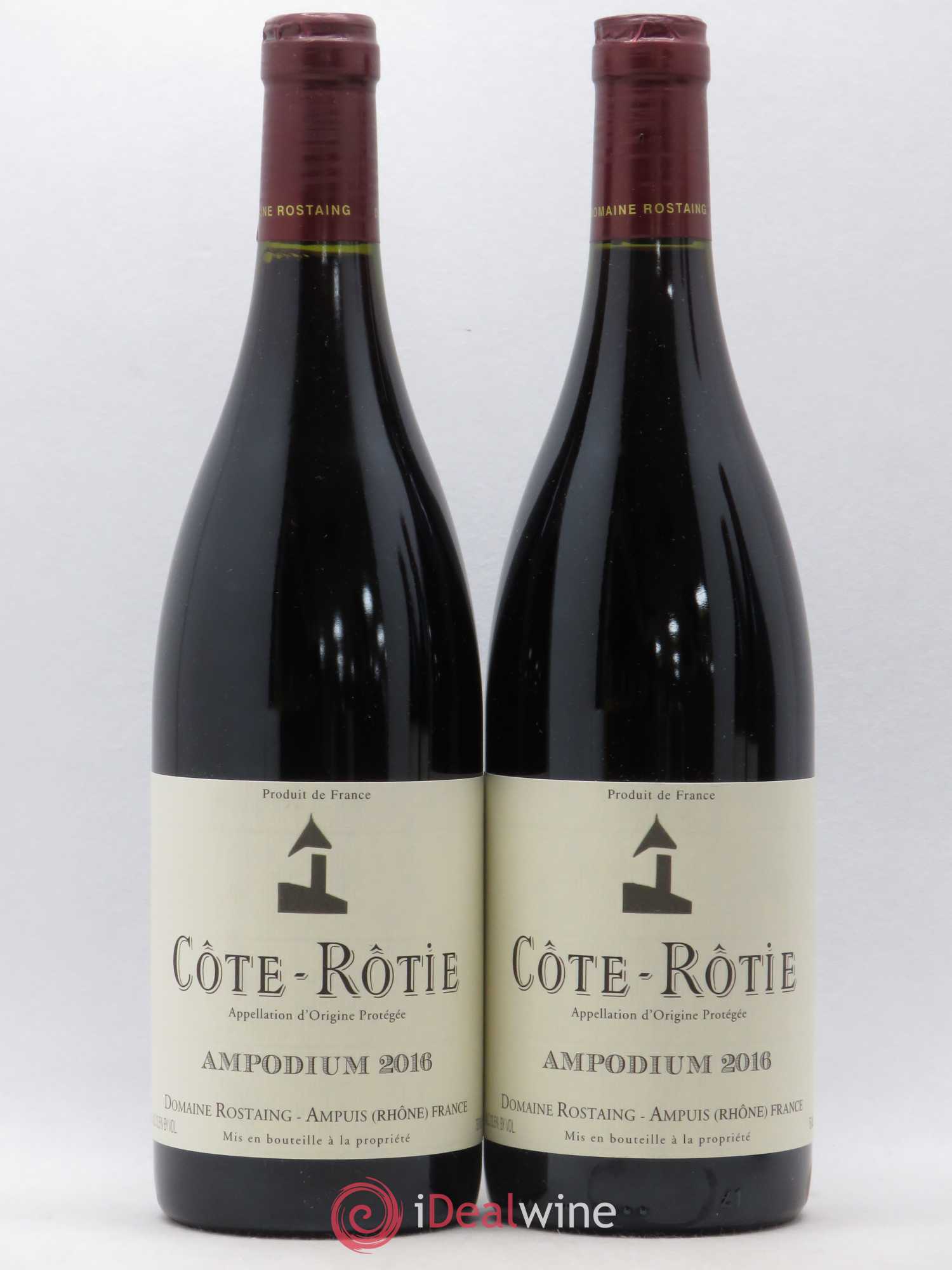 Côte-Rôtie Ampodium René Rostaing 2016 - Lot of 2 bottles - 0