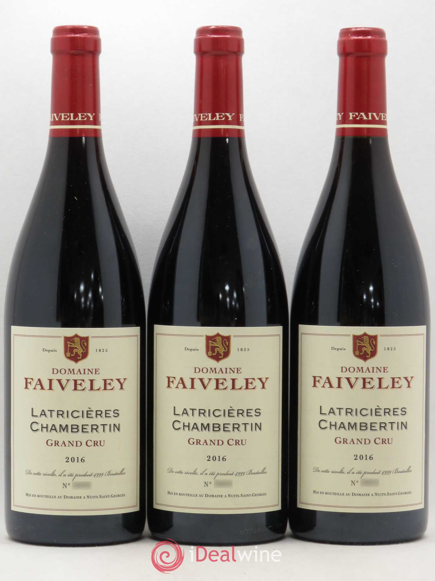 Latricières-Chambertin Grand Cru Faiveley 2016 - Lot de 3 bouteilles - 0