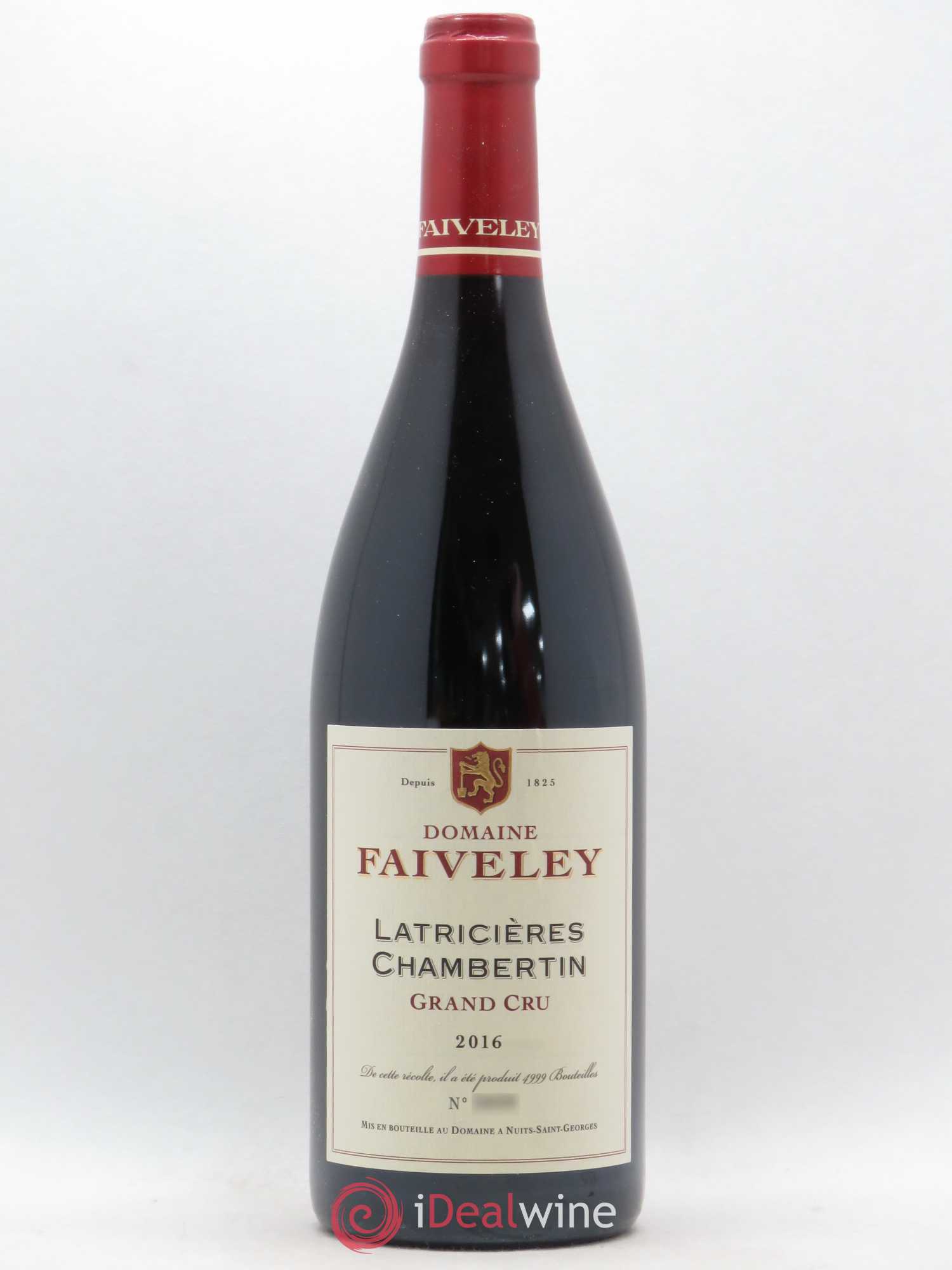 Latricières-Chambertin Grand Cru Faiveley 2016 - Lot de 1 bouteille - 0