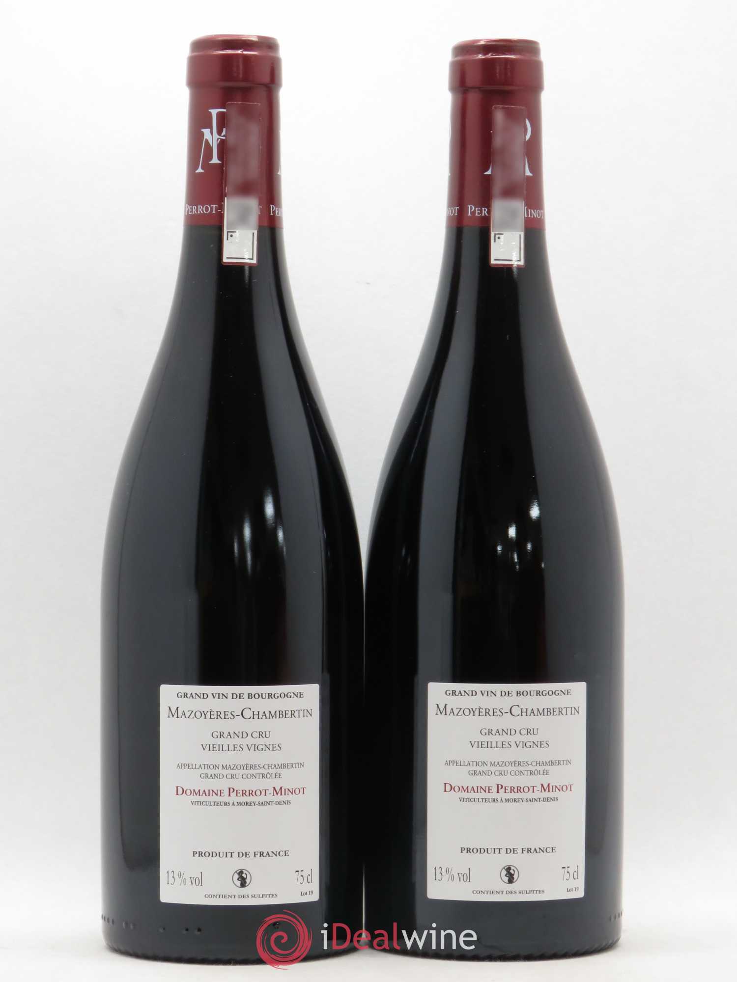 Mazoyères-Chambertin Grand Cru Vieilles Vignes Perrot-Minot 2016 - Lot de 2 bouteilles - 1
