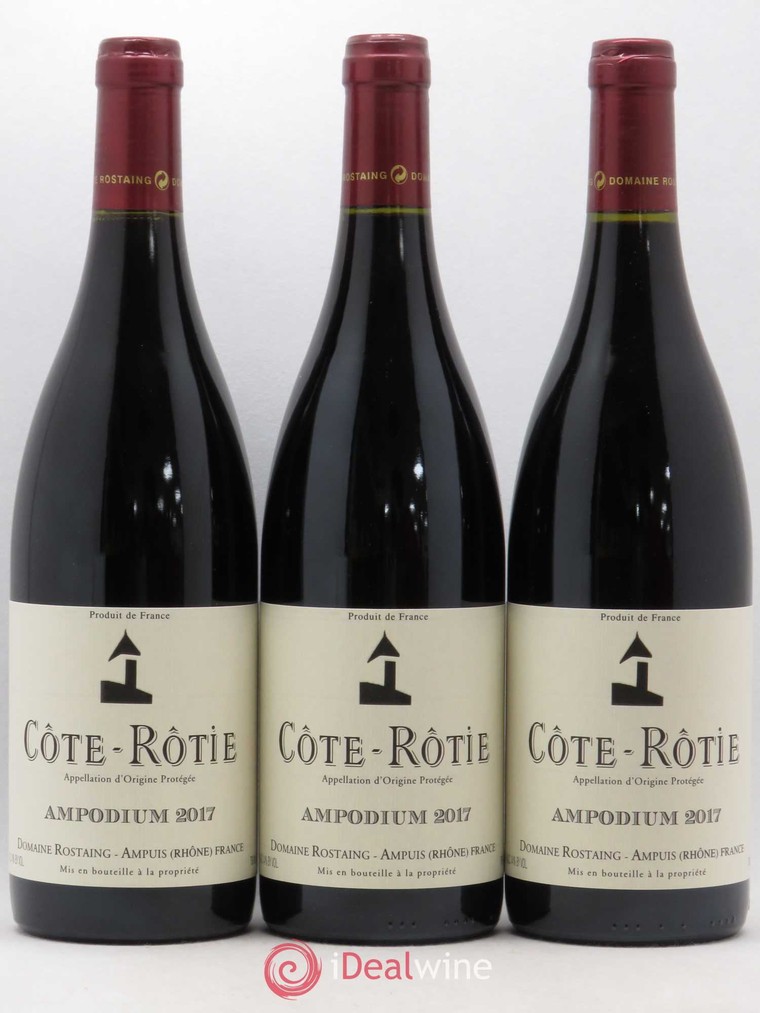 Côte-Rôtie Ampodium René Rostaing 2017 - Posten von 3 Flaschen - 0