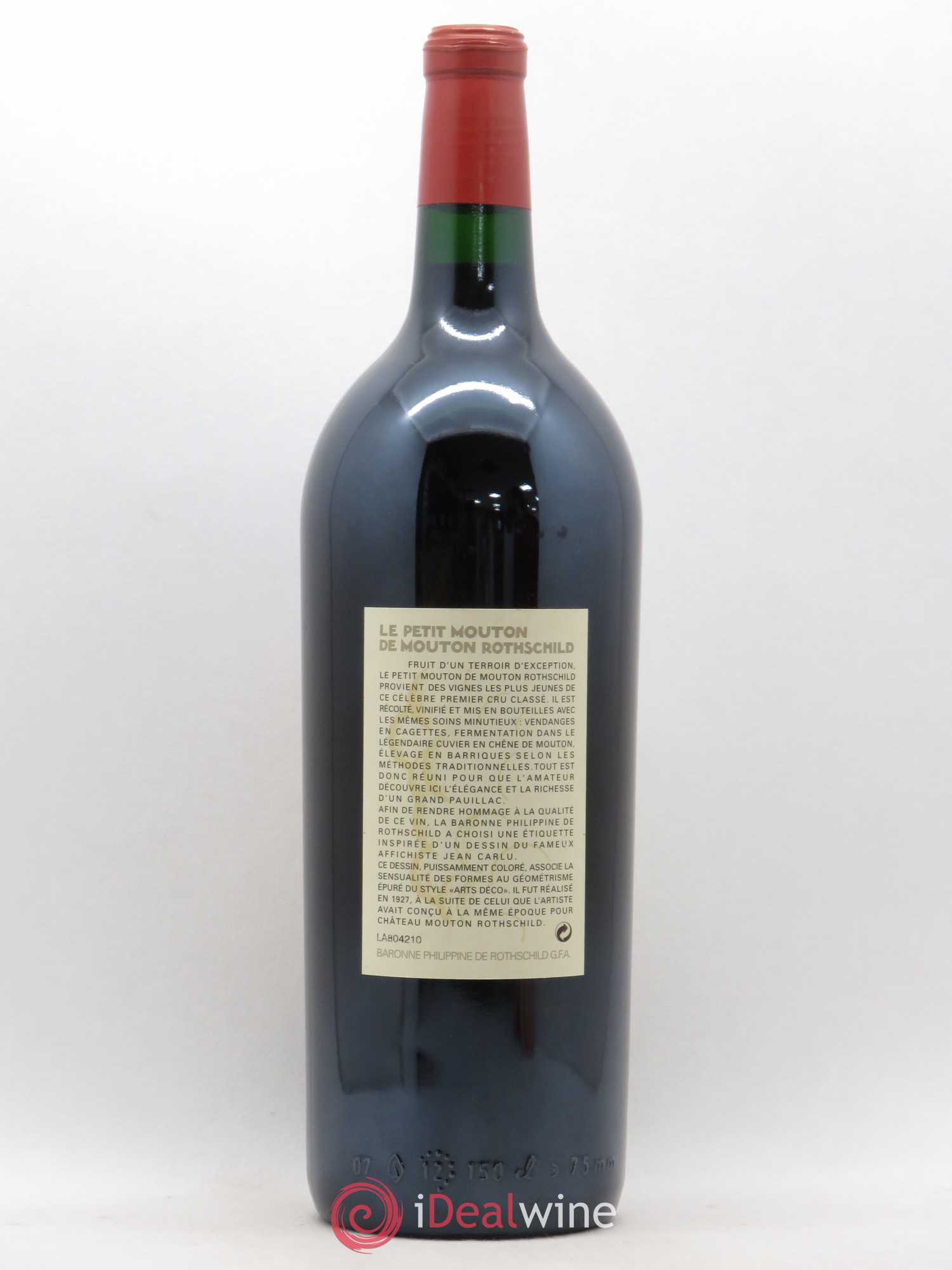 Petit Mouton Second Vin 1998 - Lot de 1 magnum - 1