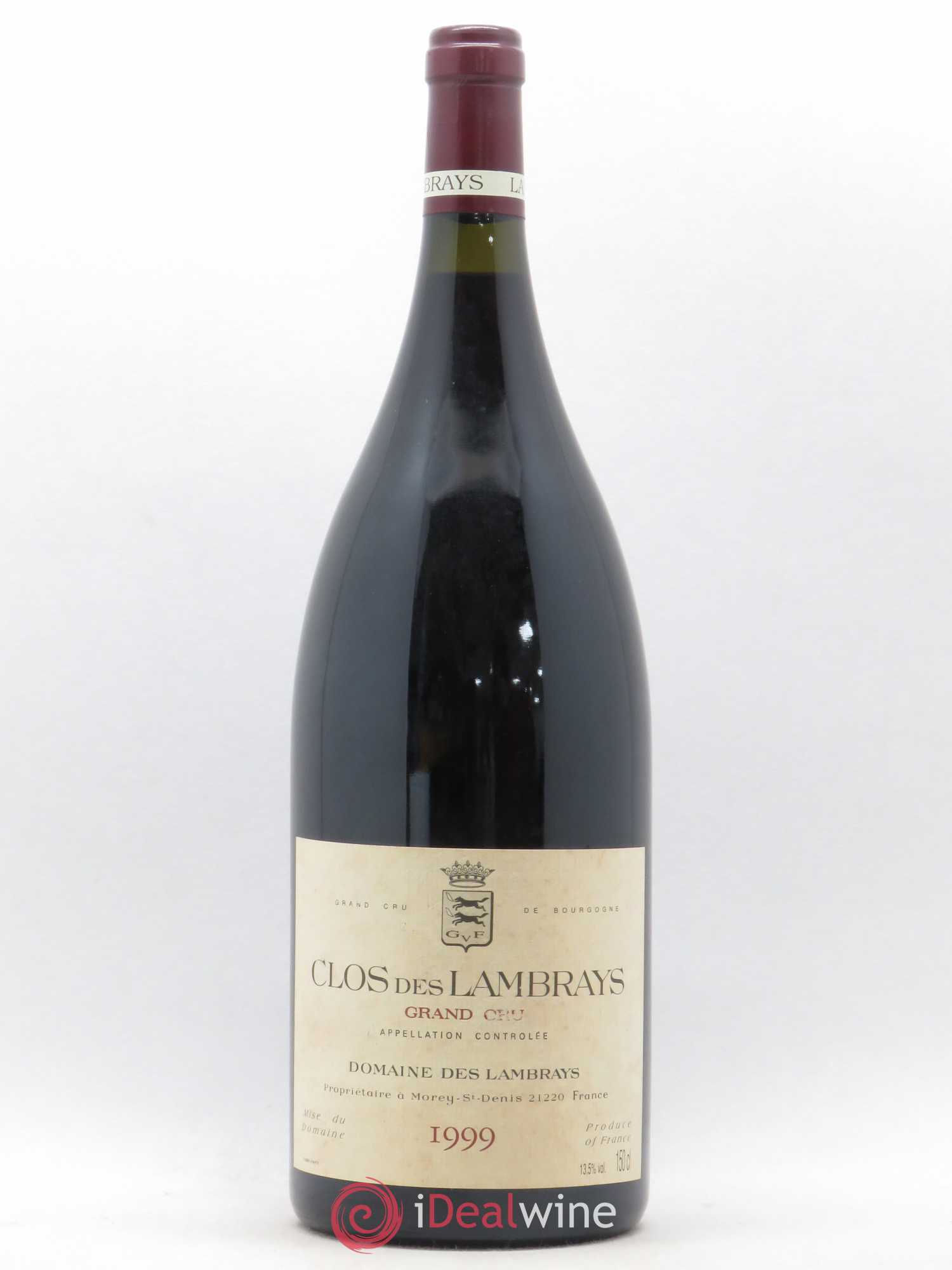 Clos des Lambrays Grand Cru Domaine des Lambrays 1999 - Lot de 1 magnum - 0