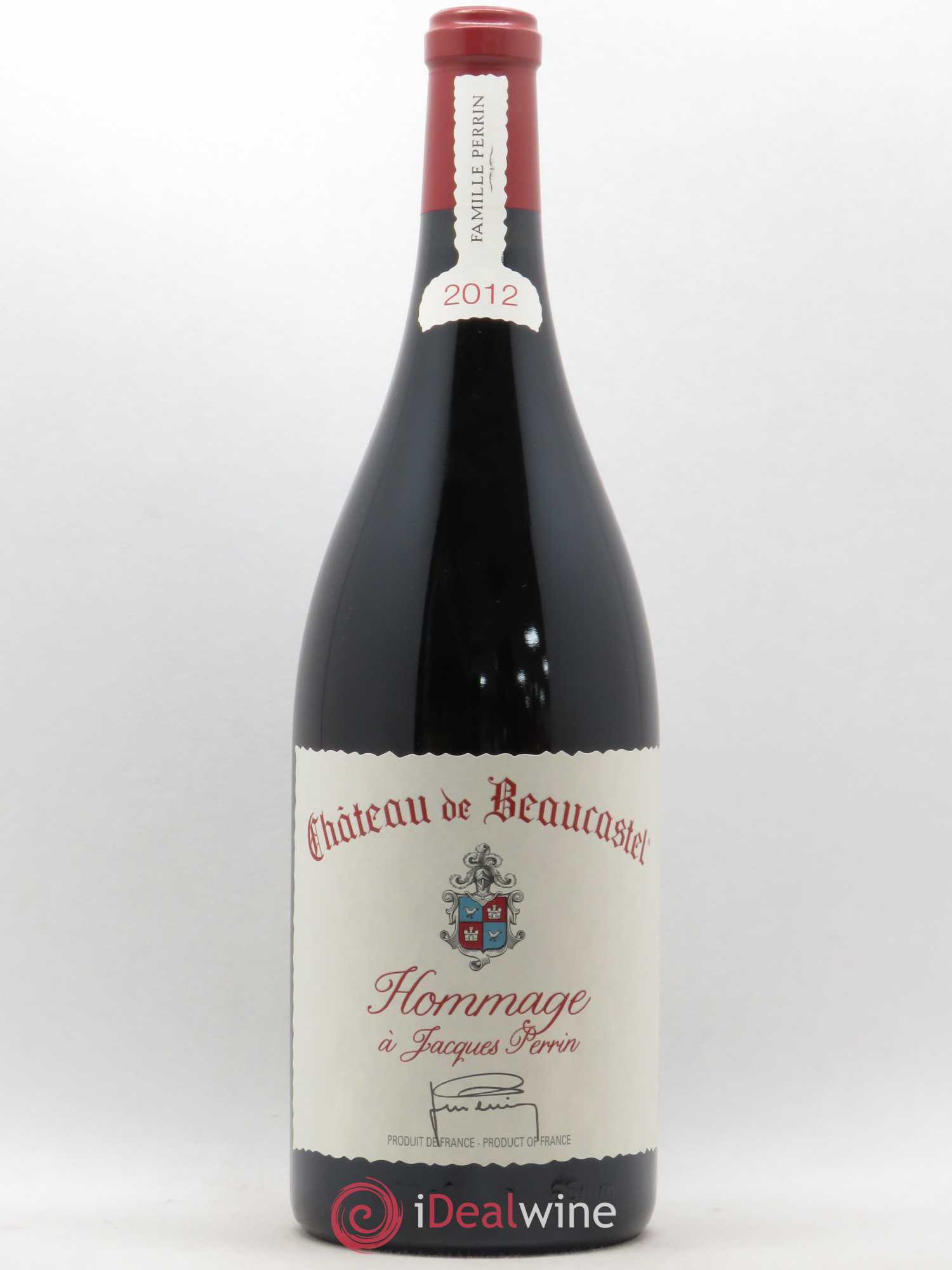 Châteauneuf-du-Pape Château de Beaucastel Hommage à Jacques Perrin Famille Perrin 2012 - Lot de 1 magnum - 0