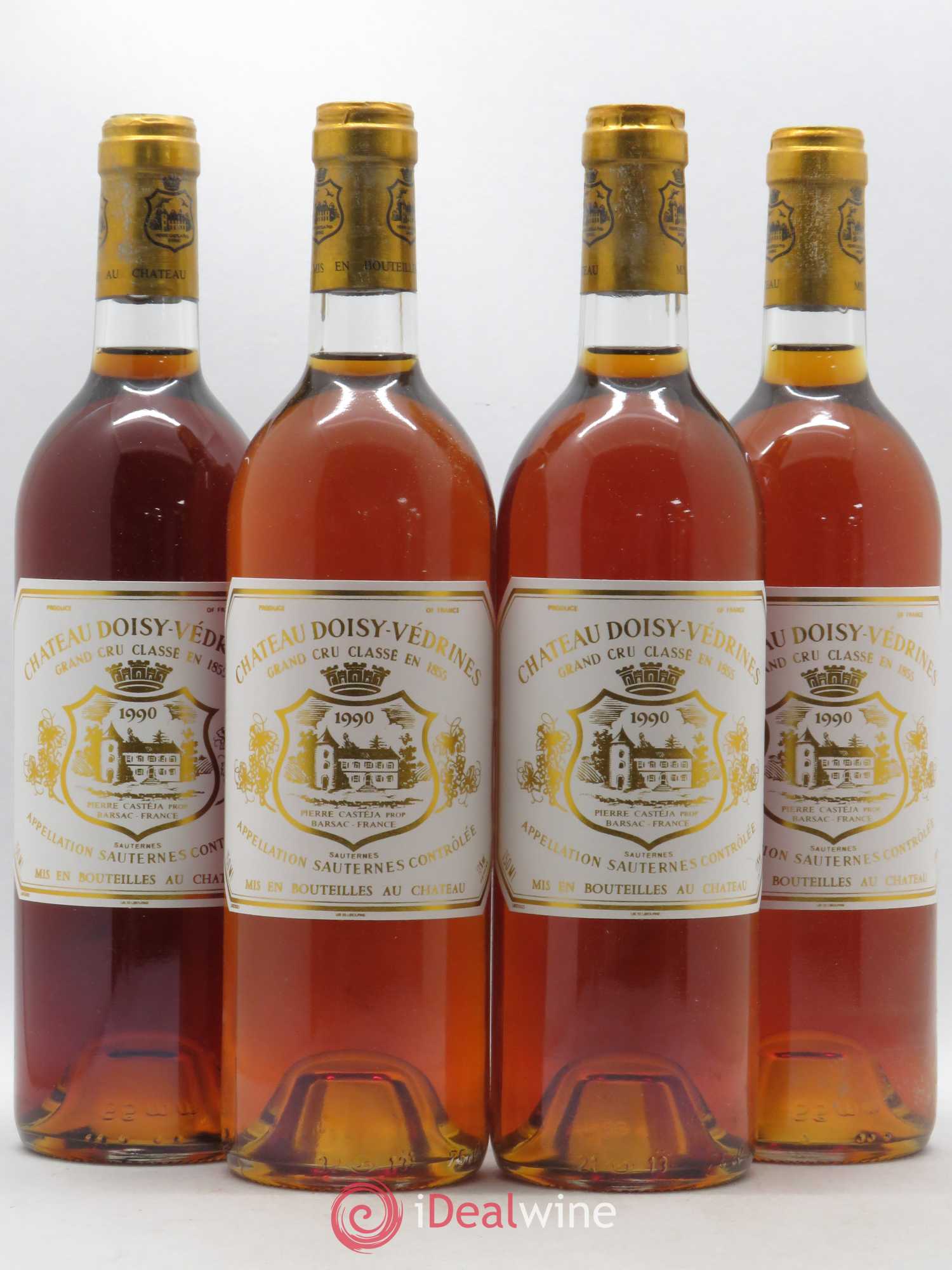 Château Doisy-Védrines 2ème Grand Cru Classé 1990 - Lotto di 4 bottiglie - 0