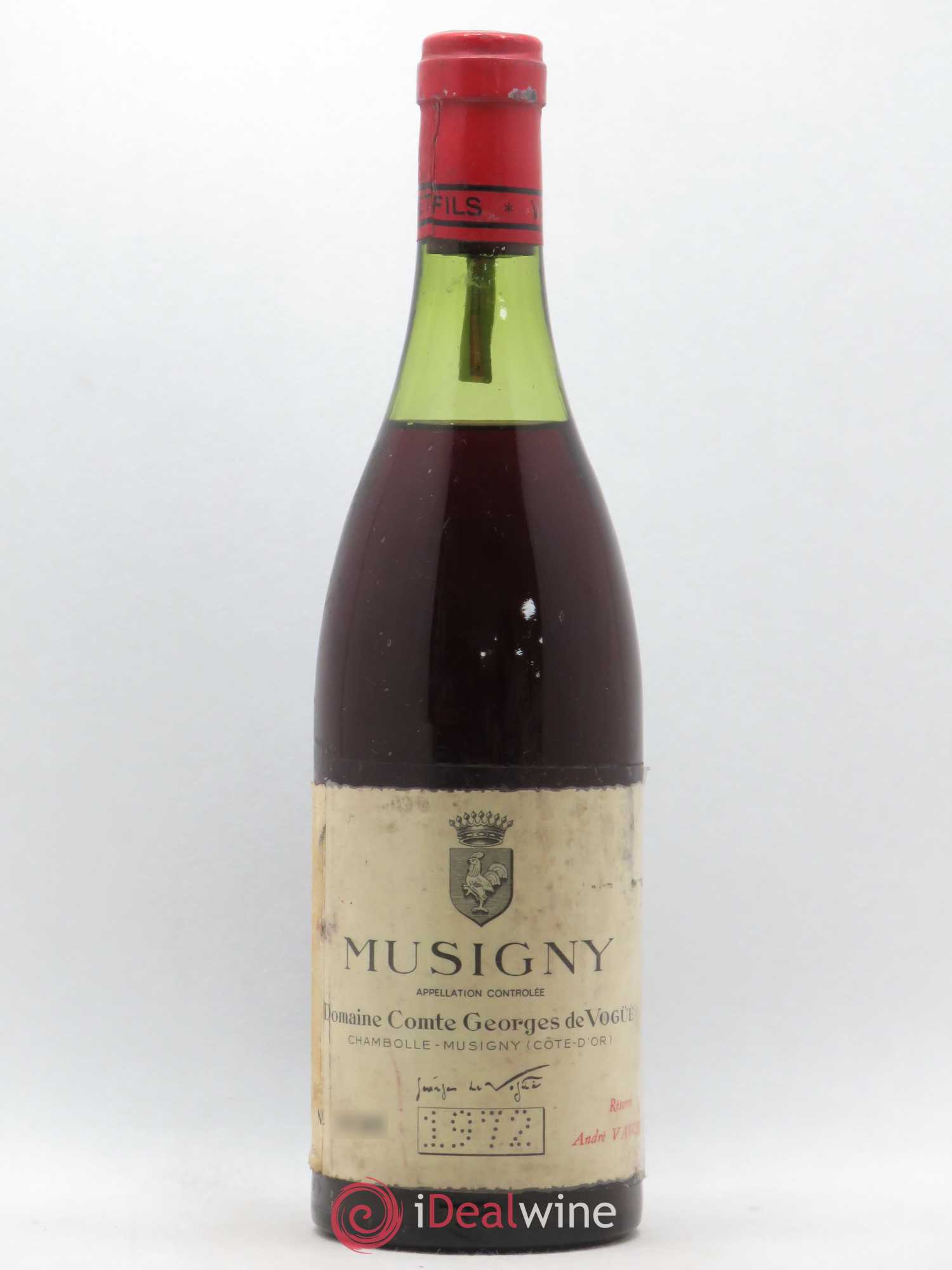 Musigny Grand Cru Cuvée Vieilles Vignes Comte Georges de Vogüé 1972 - Lot de 1 bouteille - 0