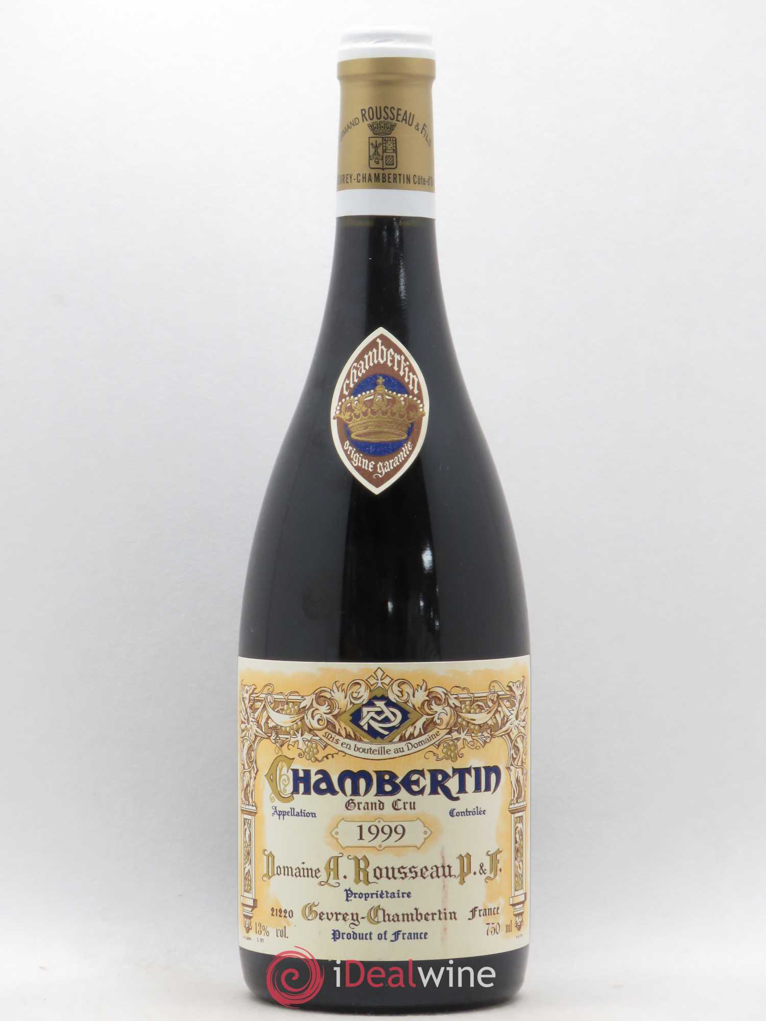Chambertin Grand Cru Armand Rousseau (Domaine) 1999 - Lot de 1 bouteille - 0