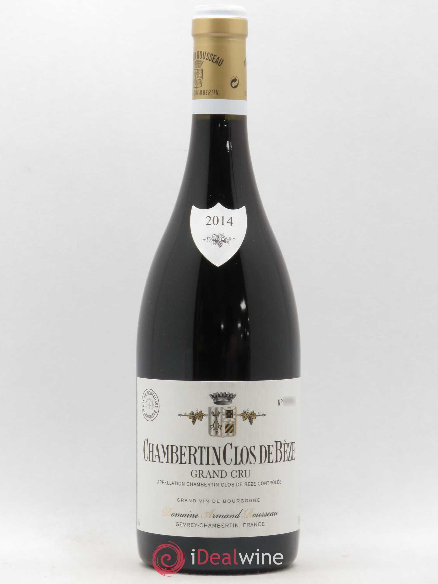 Chambertin Clos de Bèze Grand Cru Armand Rousseau (Domaine) 2014 - Lot de 1 bouteille - 0