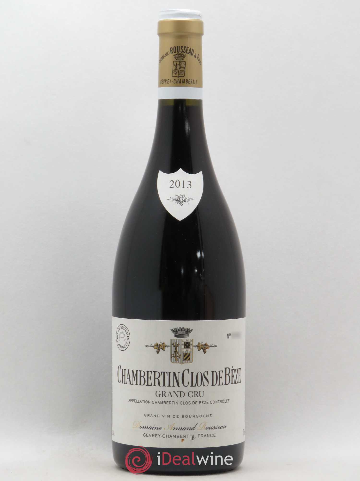 Chambertin Clos de Bèze Grand Cru Armand Rousseau (Domaine) 2013 - Lot de 1 bouteille - 0