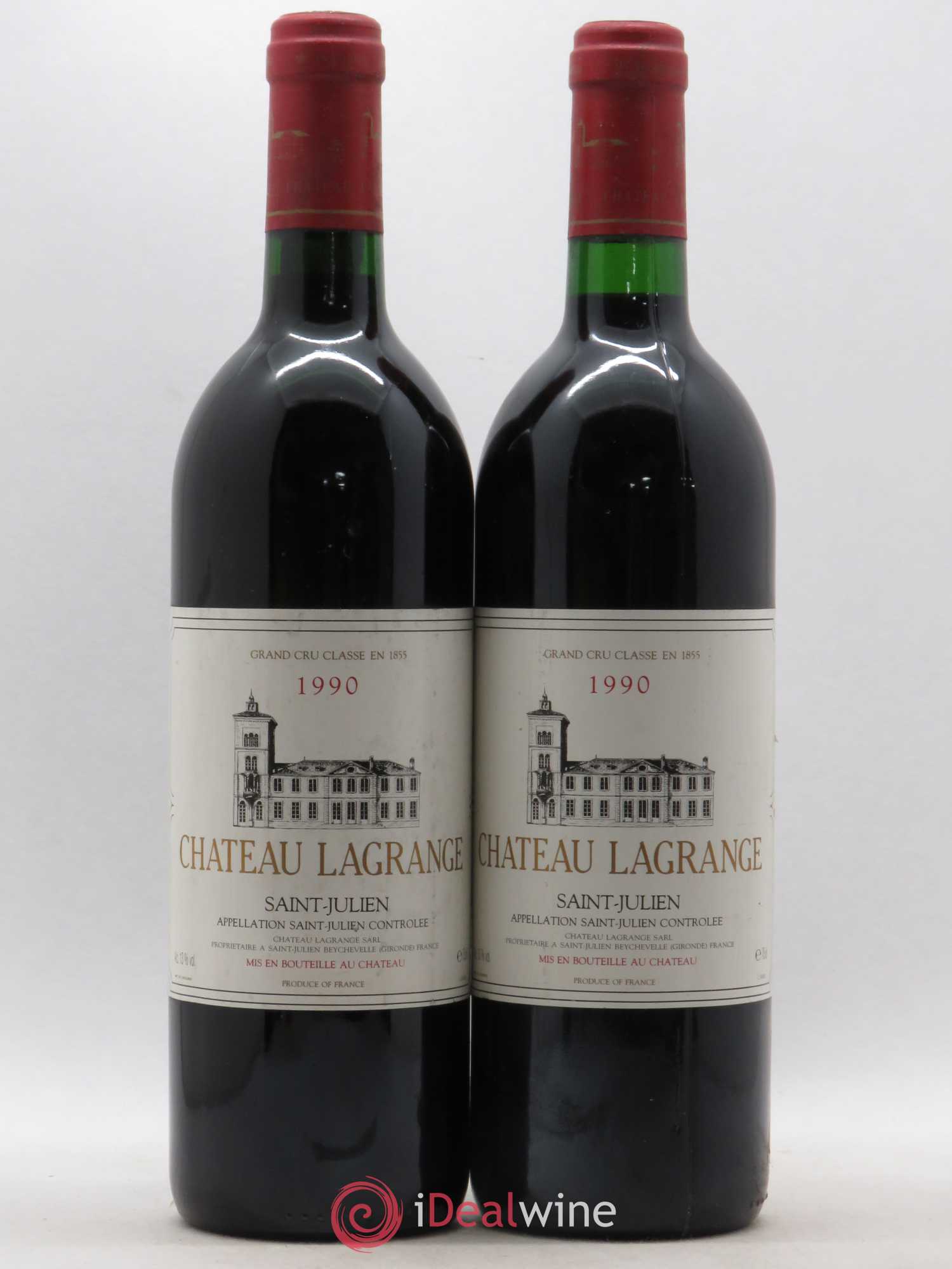 Château Lagrange 3ème Grand Cru Classé 1990 - Lot de 2 bouteilles - 0