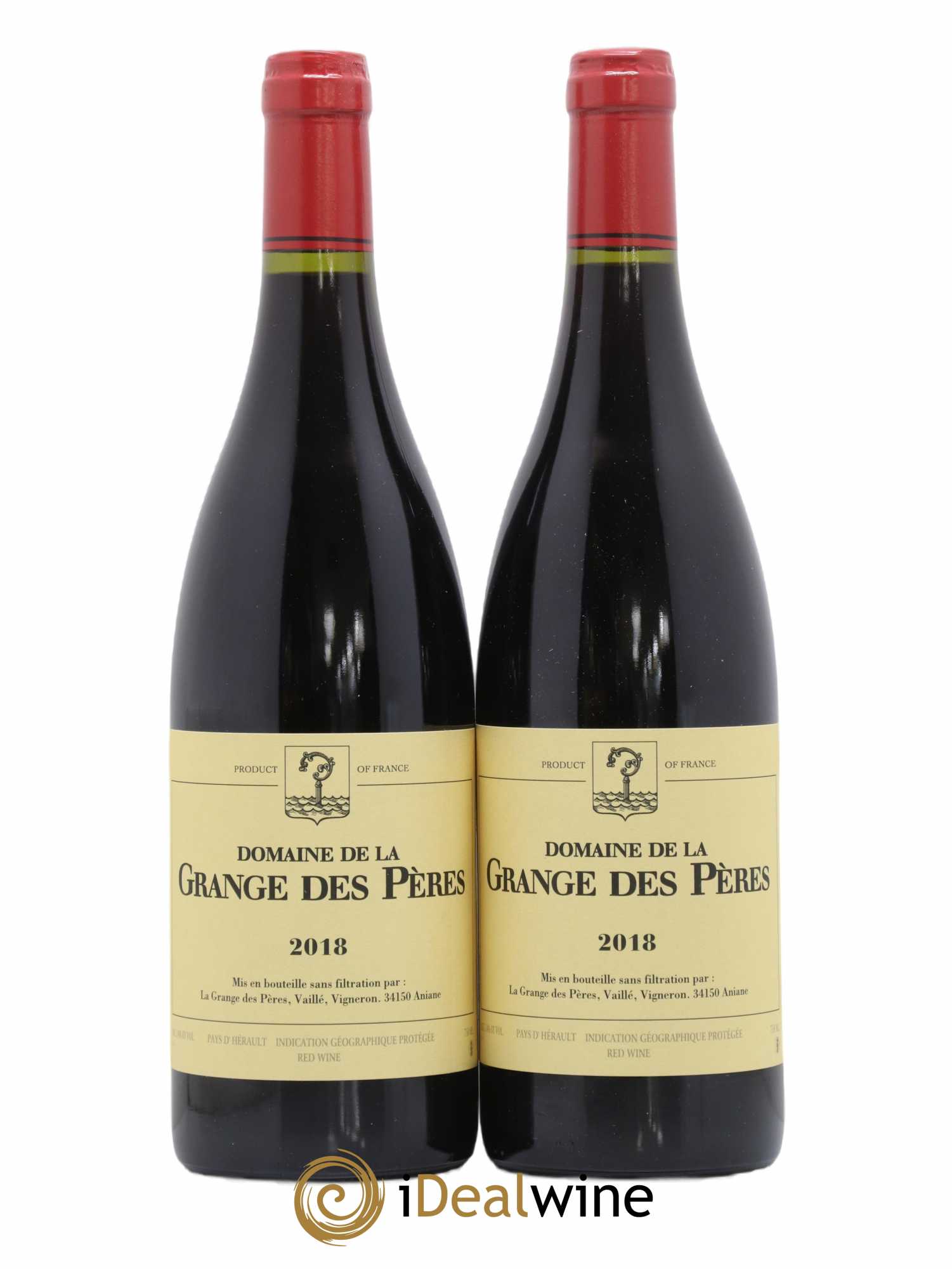 Pays d'Hérault Grange des Pères Laurent Vaillé 2018 - Lot de 2 bouteilles - 0