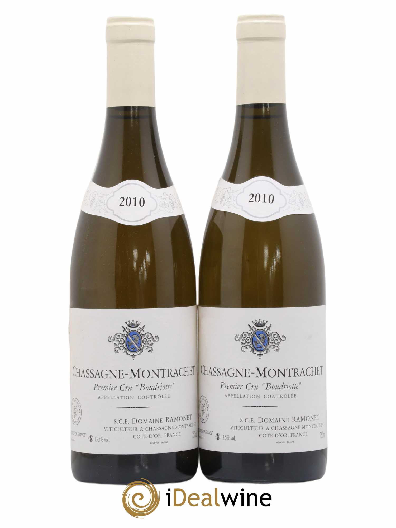 Chassagne-Montrachet 1er Cru Boudriotte Ramonet (Domaine) 2010 - Lot de 2 bouteilles - 0