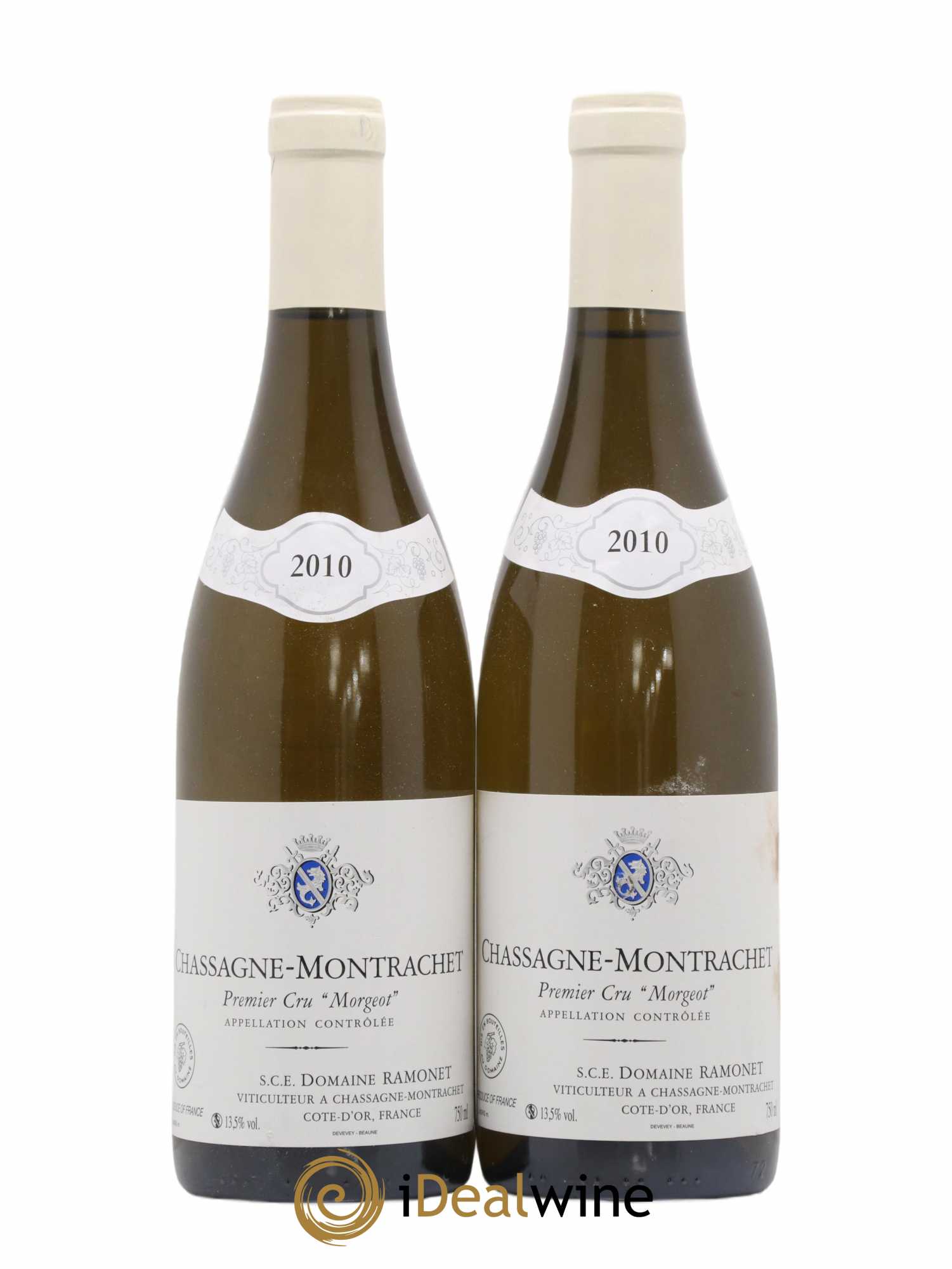 Chassagne-Montrachet 1er Cru Morgeot Ramonet (Domaine) 2010 - Lot de 2 bouteilles - 0