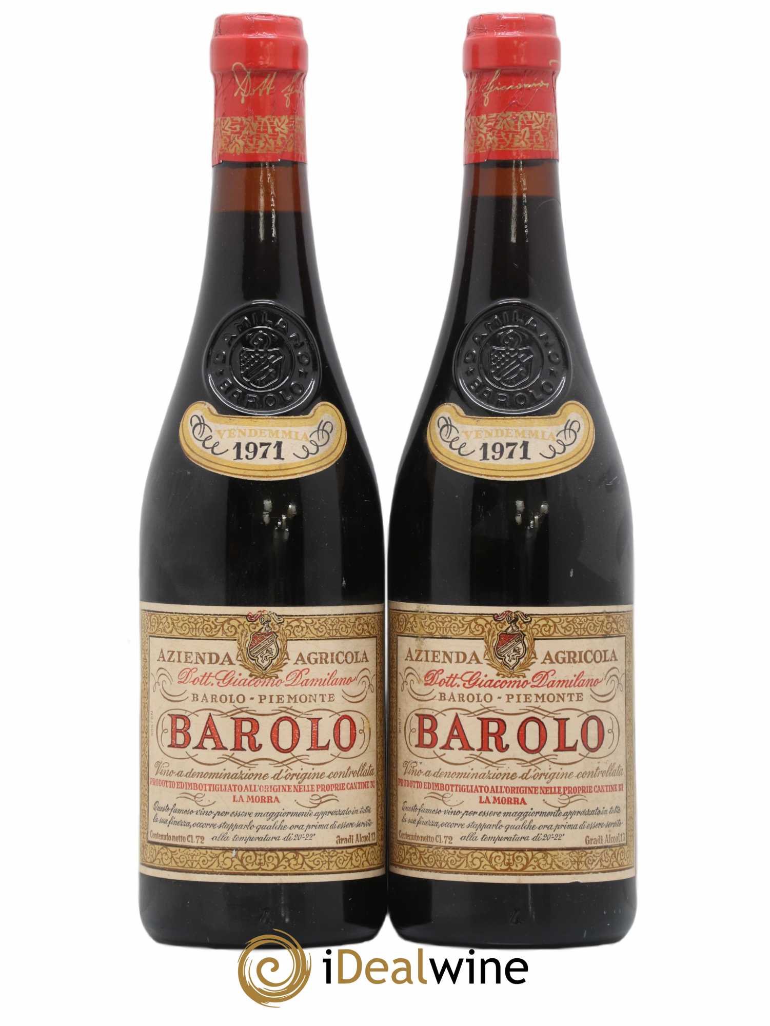 Barolo Giacomo Damilano 1971 - Posten von 2 Flaschen - 0