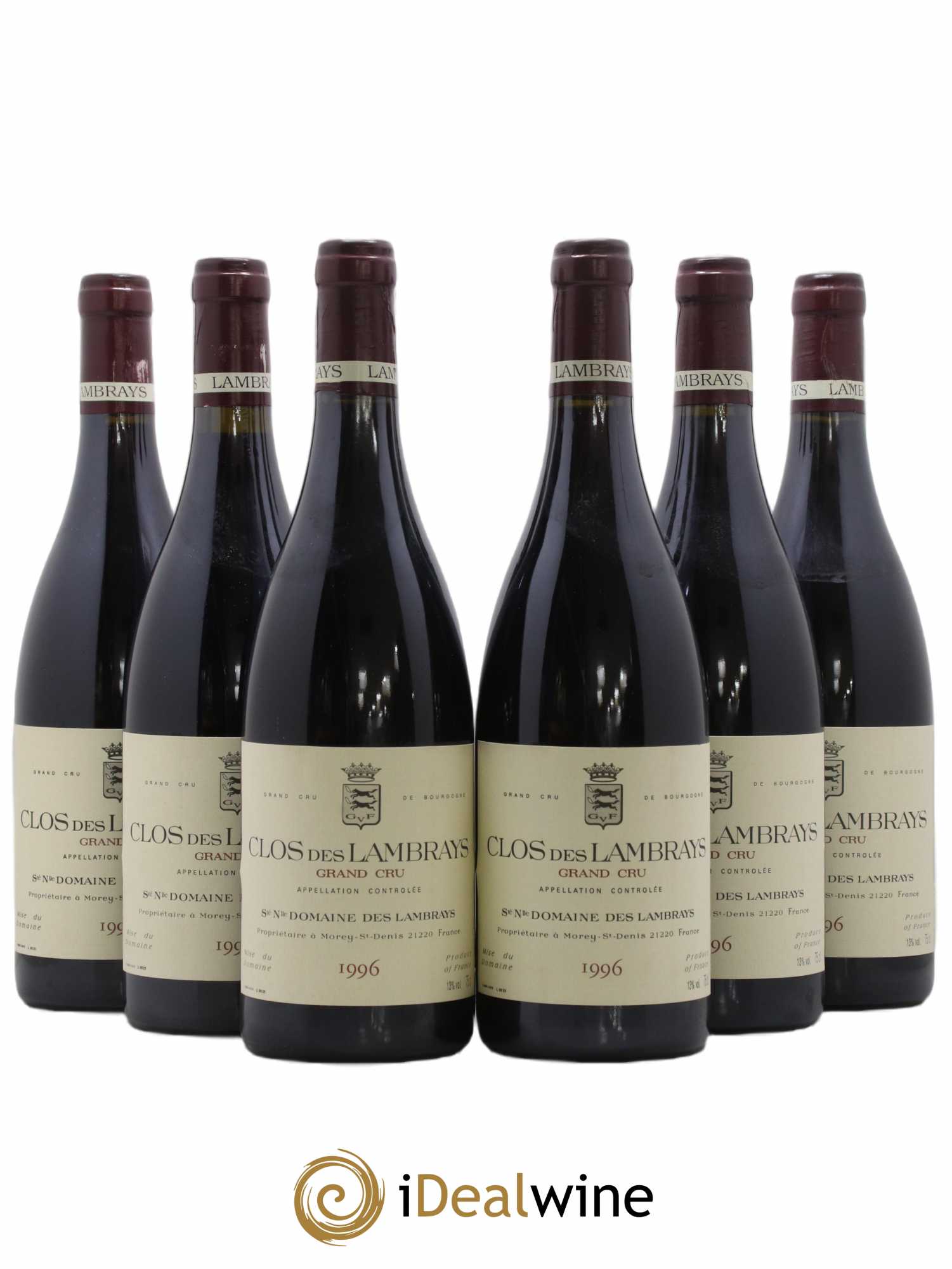 Clos des Lambrays Grand Cru Domaine des Lambrays 1996 - Lot de 6 bouteilles - 0