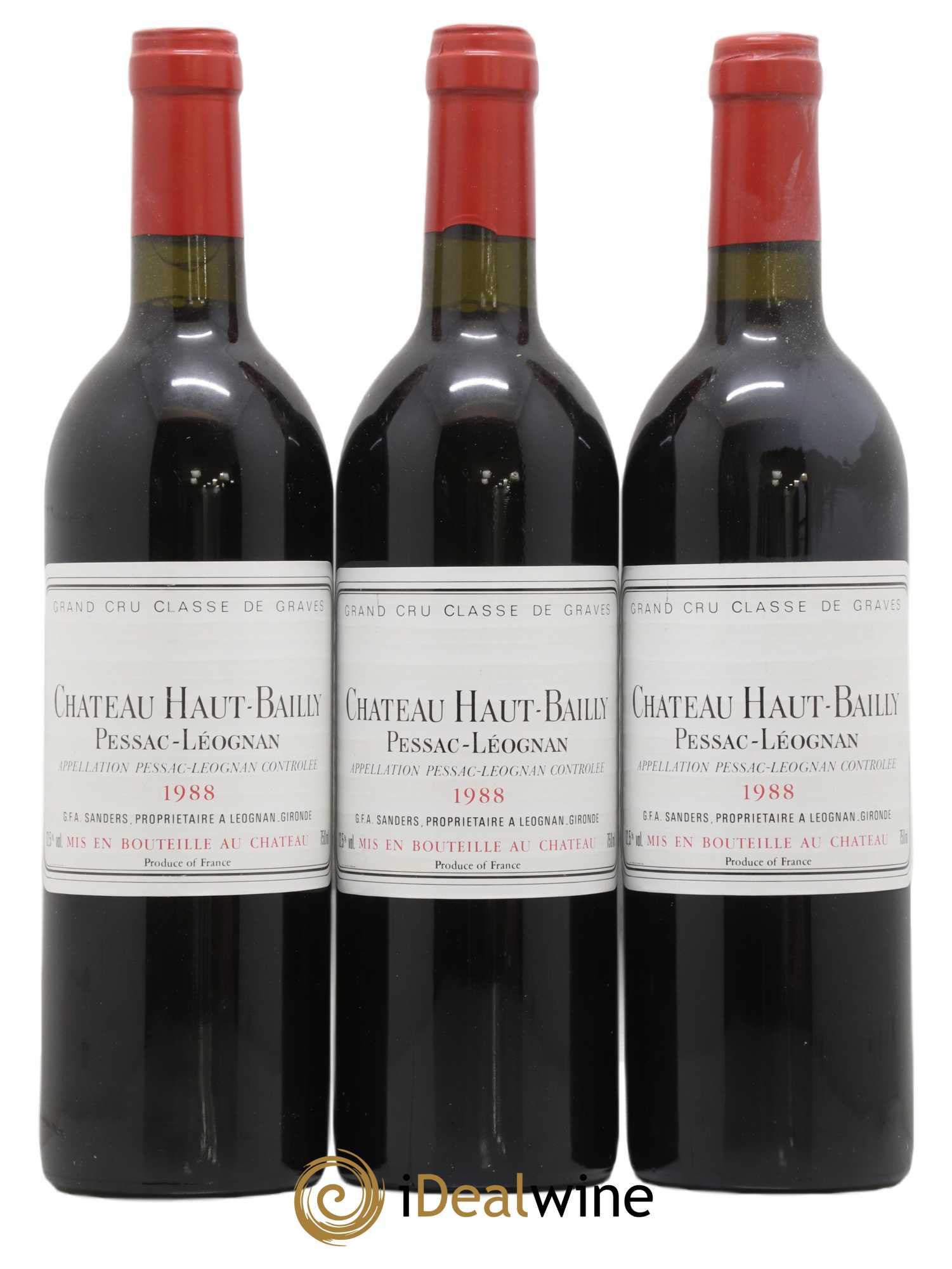 Château Haut-Bailly Cru Classé de Graves 1988 - Lot de 12 bouteilles - 2