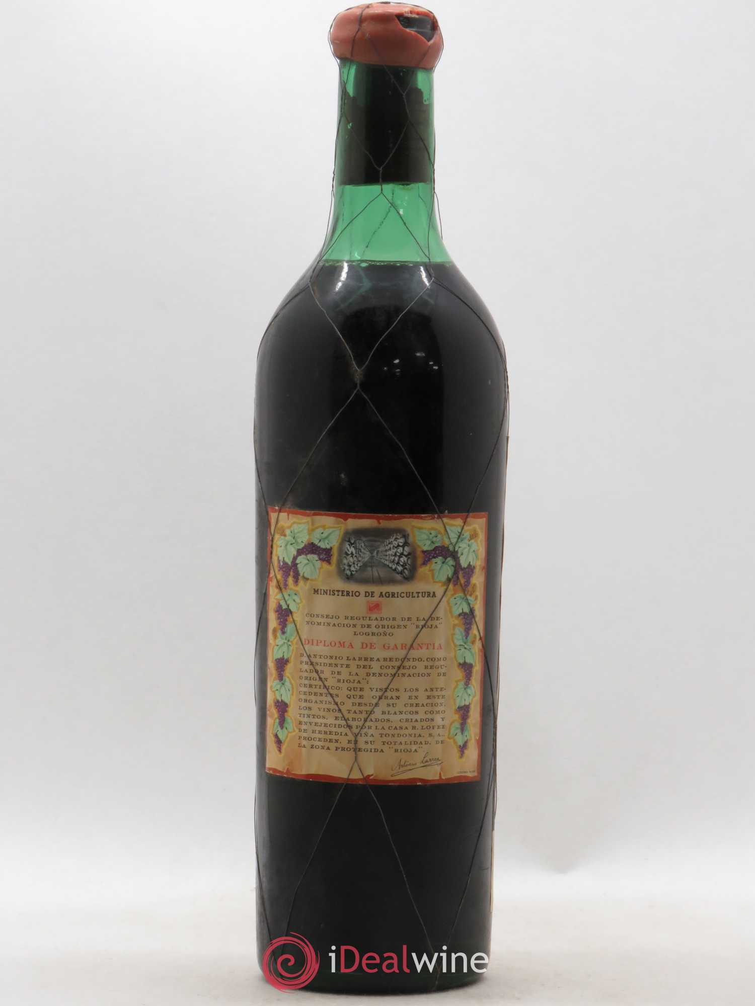 Rioja DOCA Reserva Vina Tondonia R. Lopez de Heredia 1934 - Posten von 1 Flasche - 1