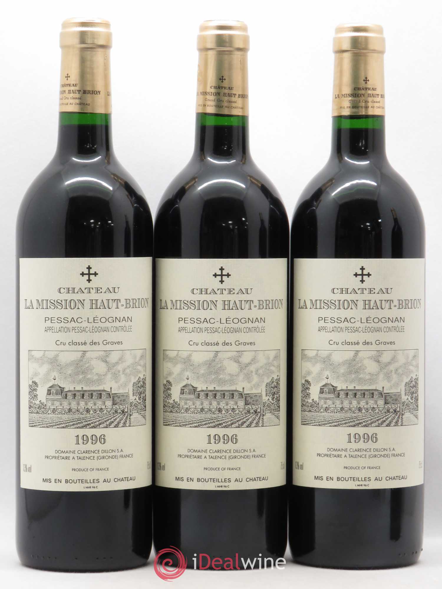 Château la Mission Haut-Brion Cru Classé de Graves 1996 - Lot de 12 bouteilles - 2