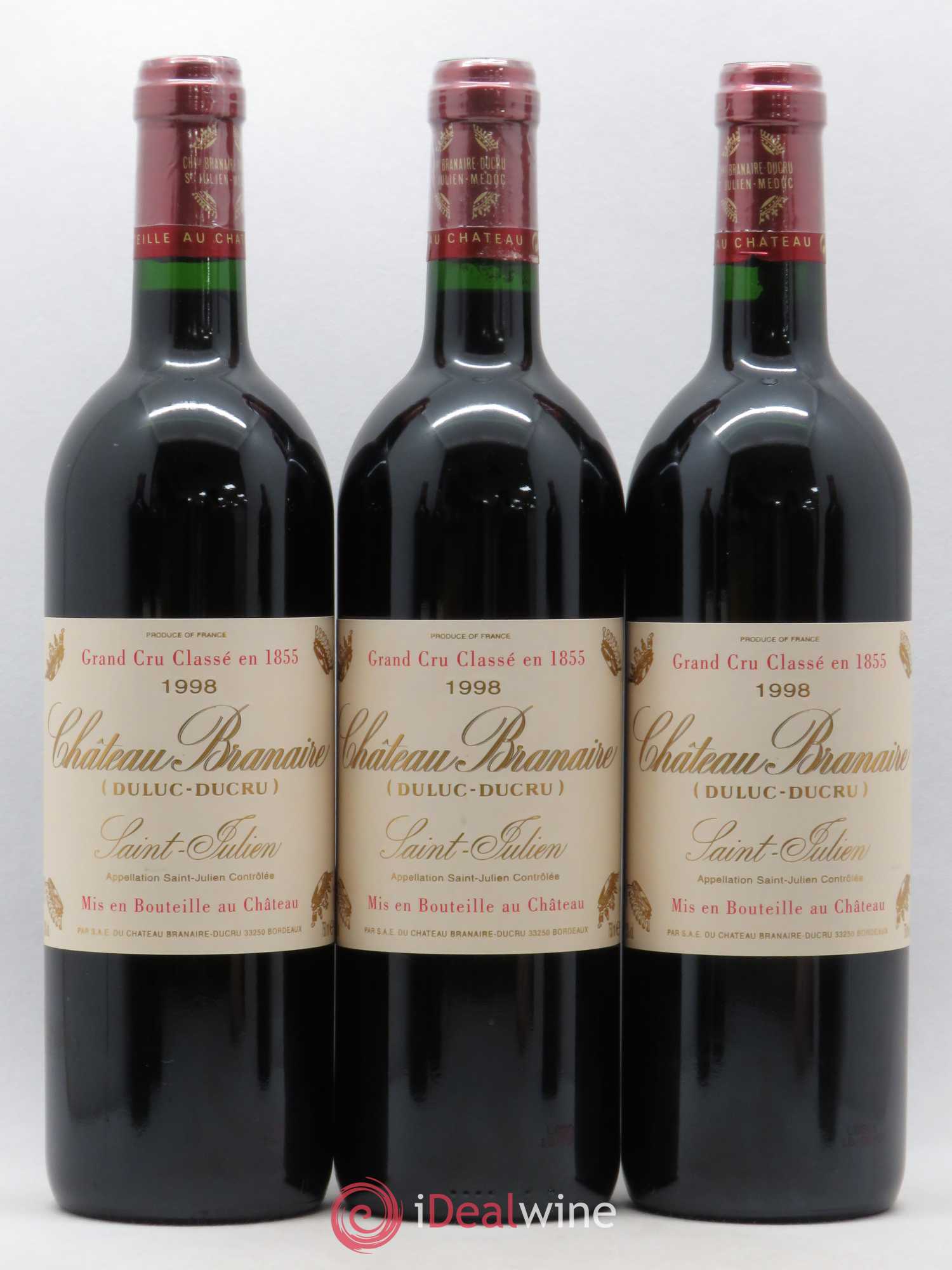 Château Branaire Ducru 4ème Grand Cru Classé 1998 - Lot de 12 bouteilles - 4