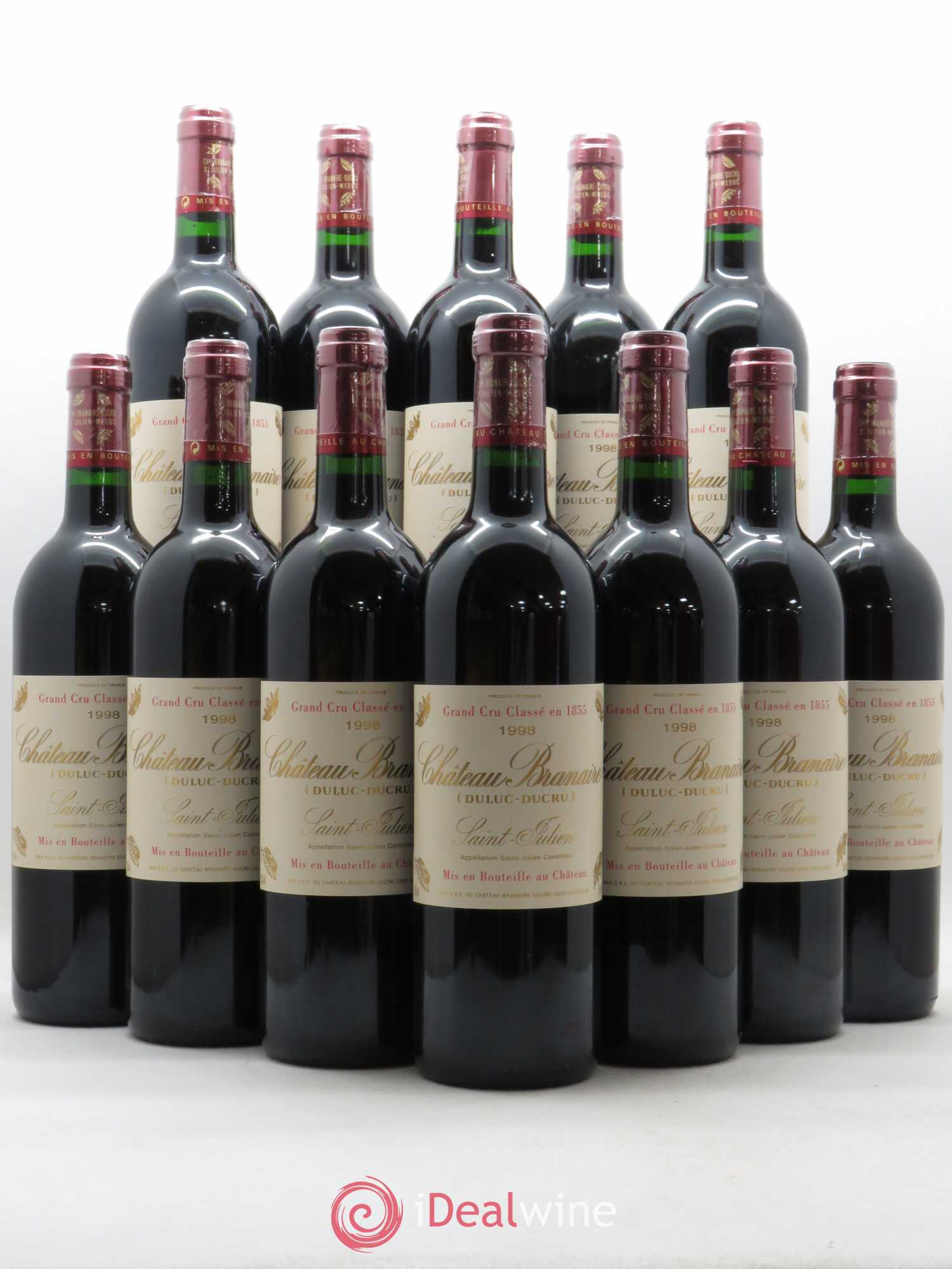 Château Branaire Ducru 4ème Grand Cru Classé 1998 - Lot de 12 bouteilles - 0
