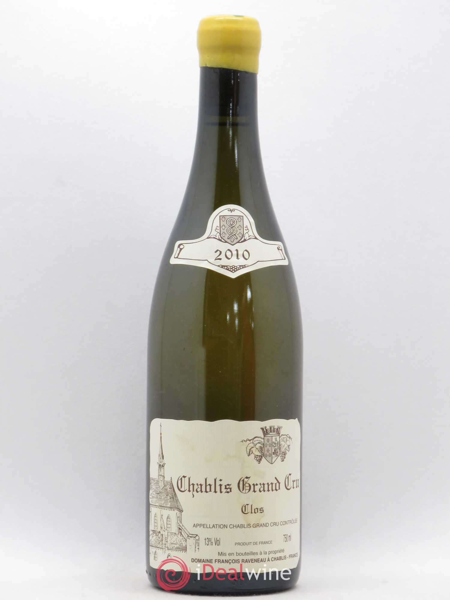 Chablis Grand Cru Clos Raveneau (Domaine) 2010 - Lot de 1 bouteille - 0