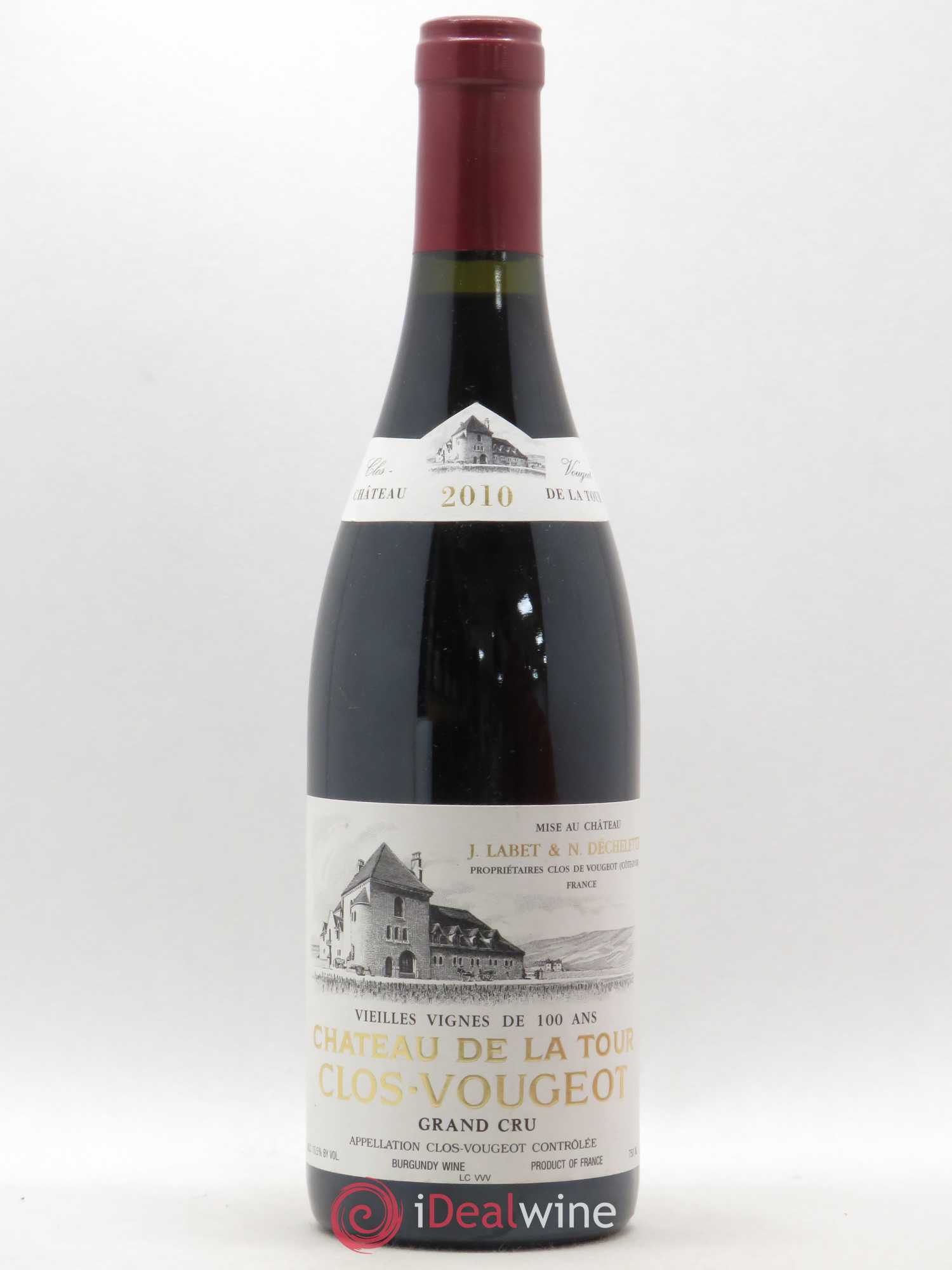 Clos de Vougeot Grand Cru Vieilles Vignes Château de La Tour 2010 - Lot de 1 bouteille - 0