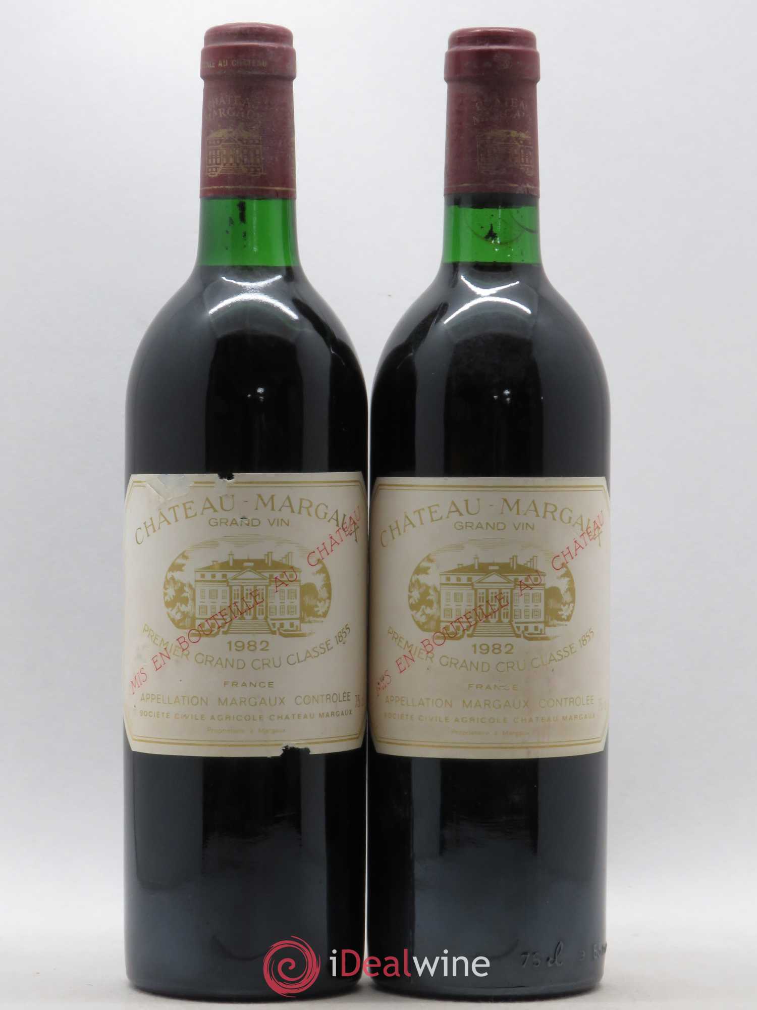 Château Margaux 1er Grand Cru Classé 1982 - Lot de 2 bouteilles - 0