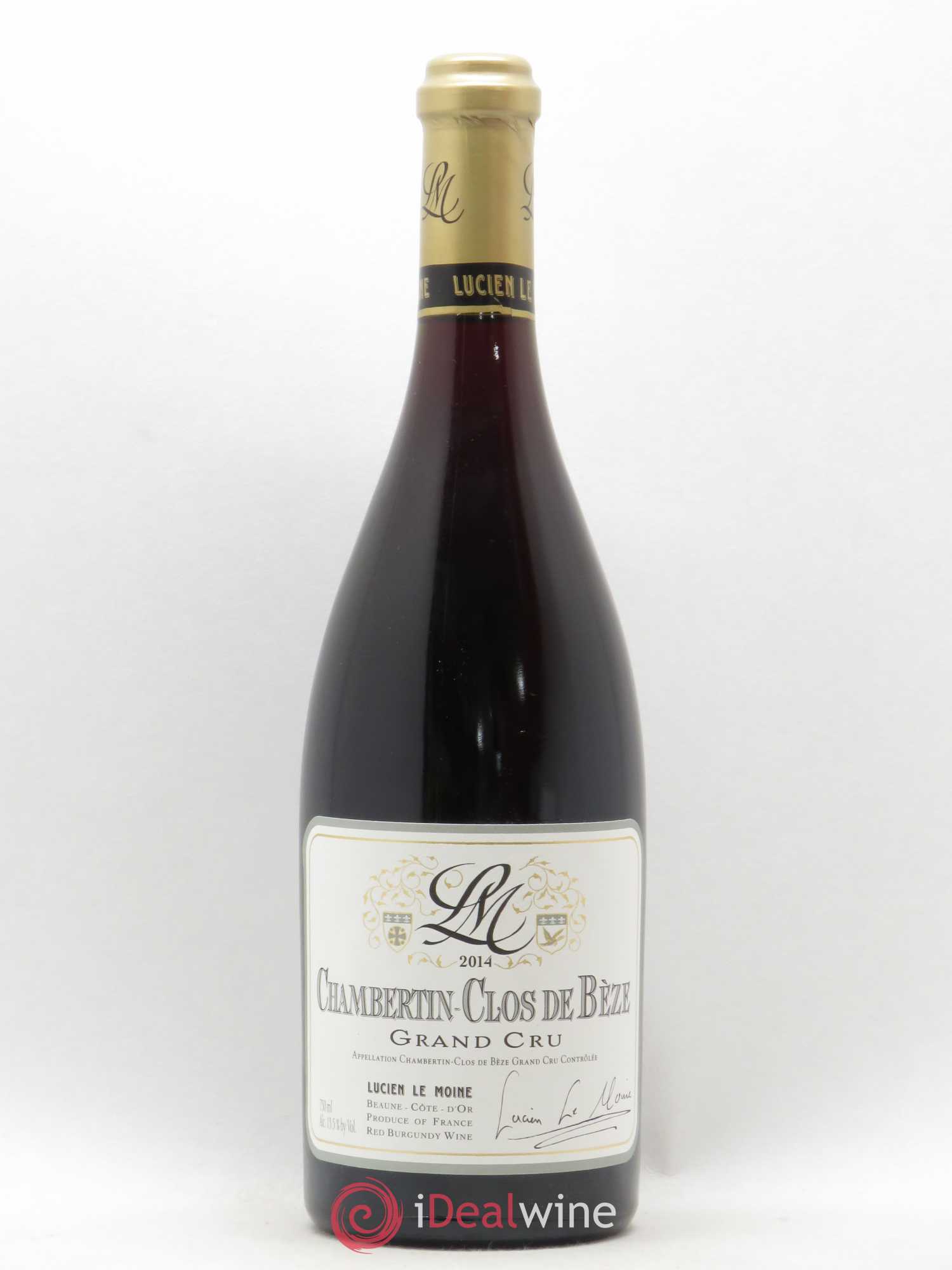 Chambertin Clos de Bèze Grand Cru Lucien Le Moine 2014 - Lot de 1 bouteille - 0