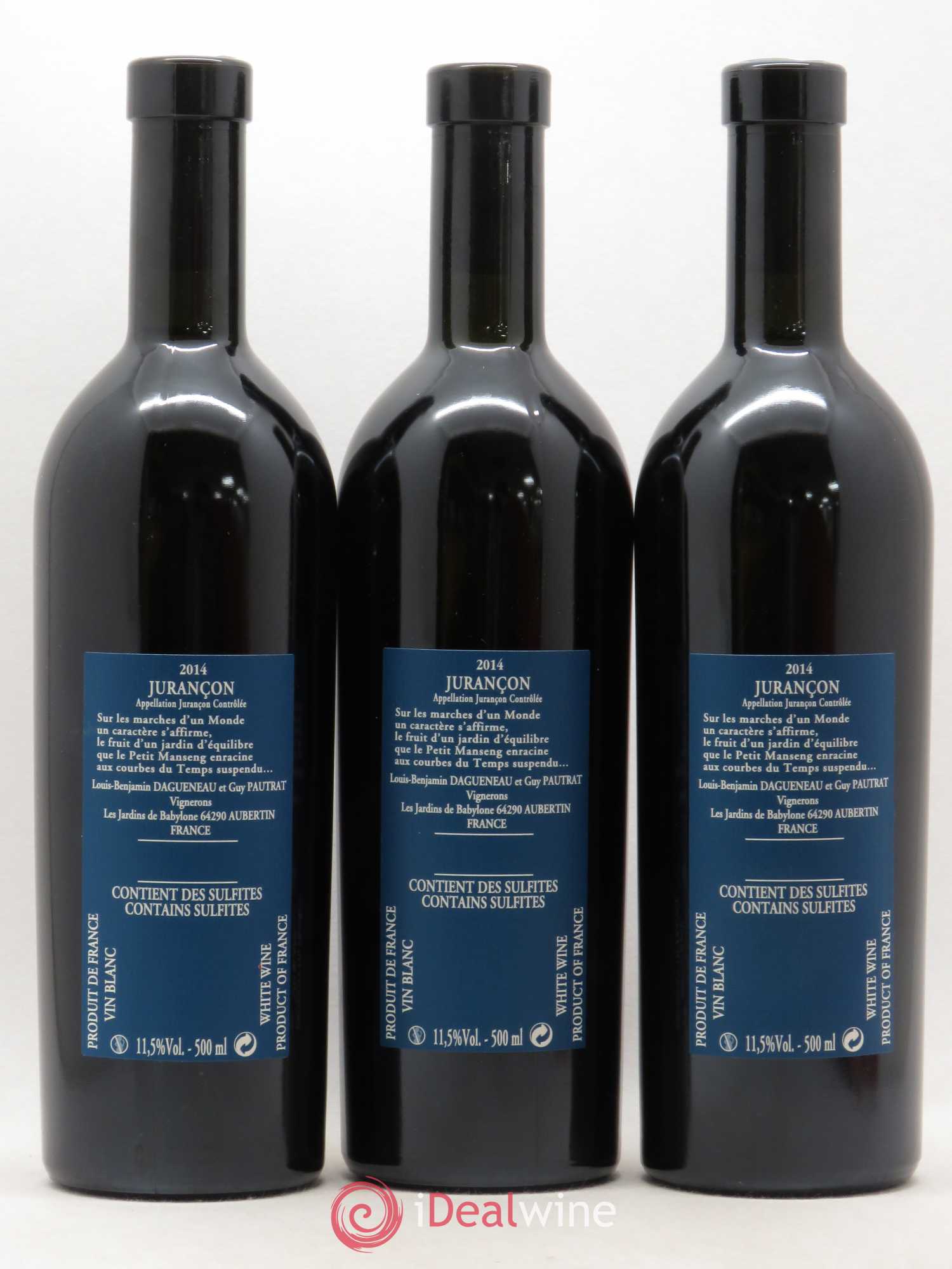 Vin de France (anciennement Jurançon) Jardins de Babylone Didier Dagueneau 2014 - Lot de 6 bouteilles - 2