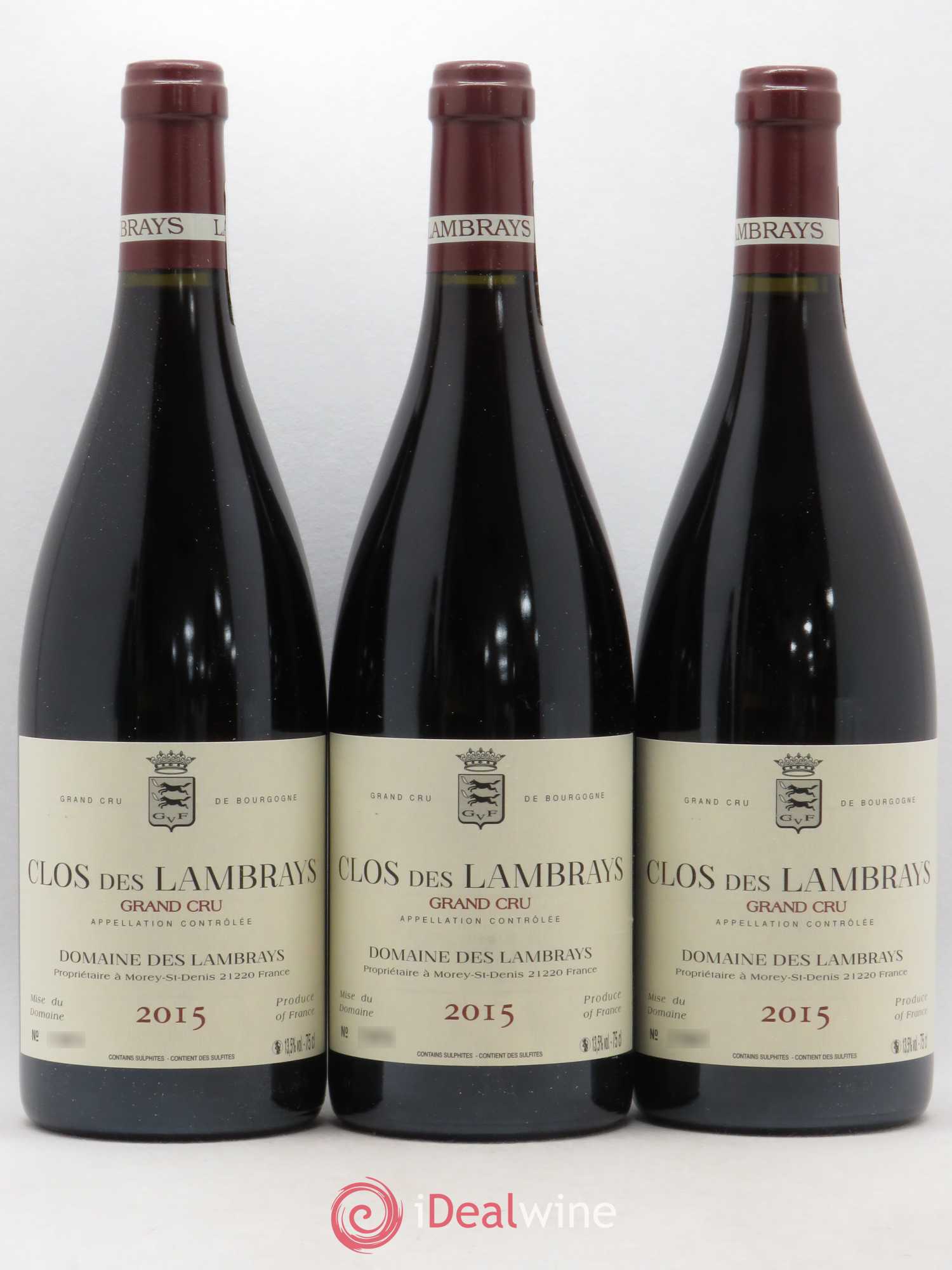Clos des Lambrays Grand Cru Domaine des Lambrays 2015 - Lot de 3 bouteilles - 0