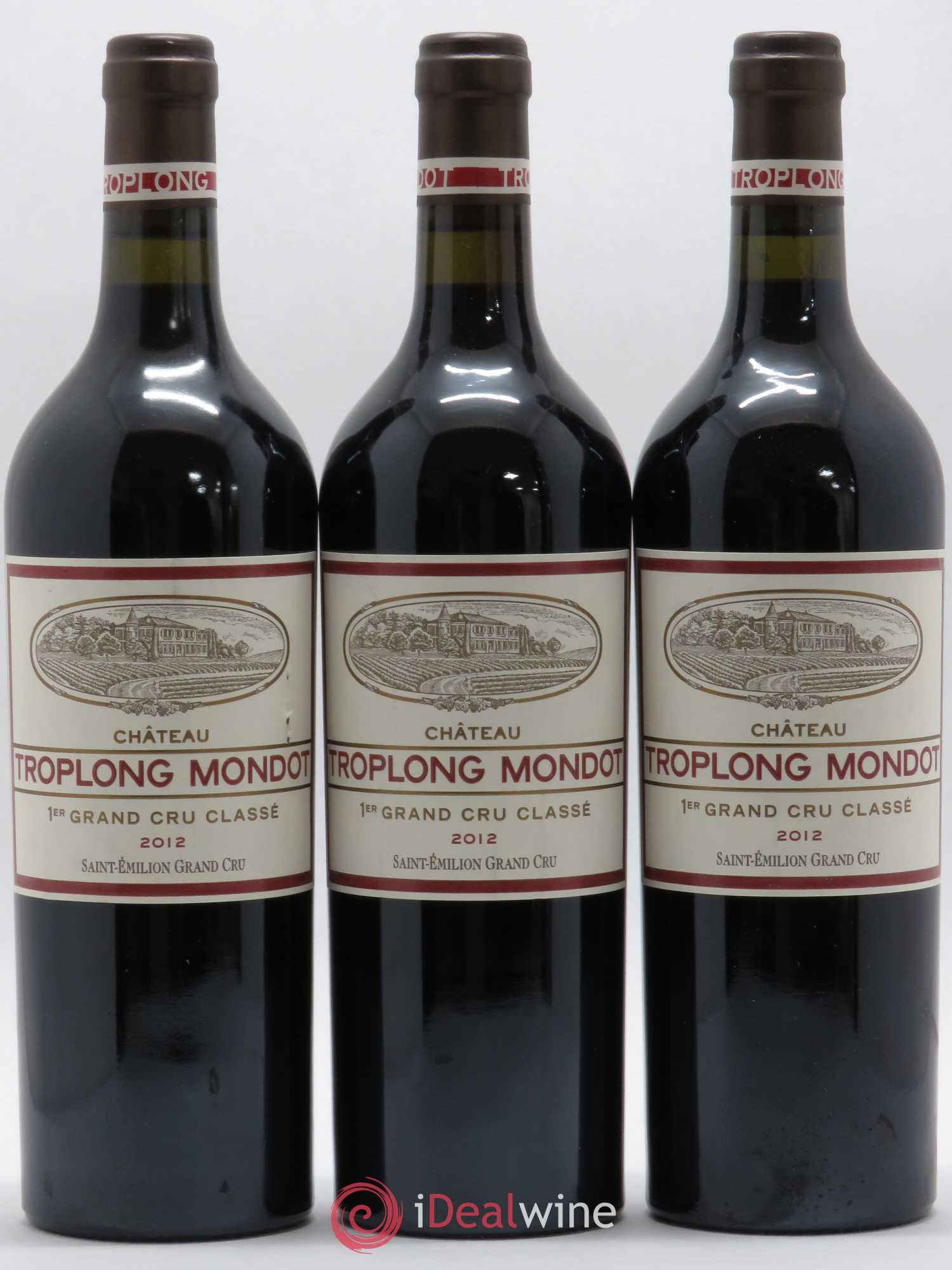 Château Troplong Mondot 1er Grand Cru Classé B 2012 - Lot de 12 bouteilles - 1