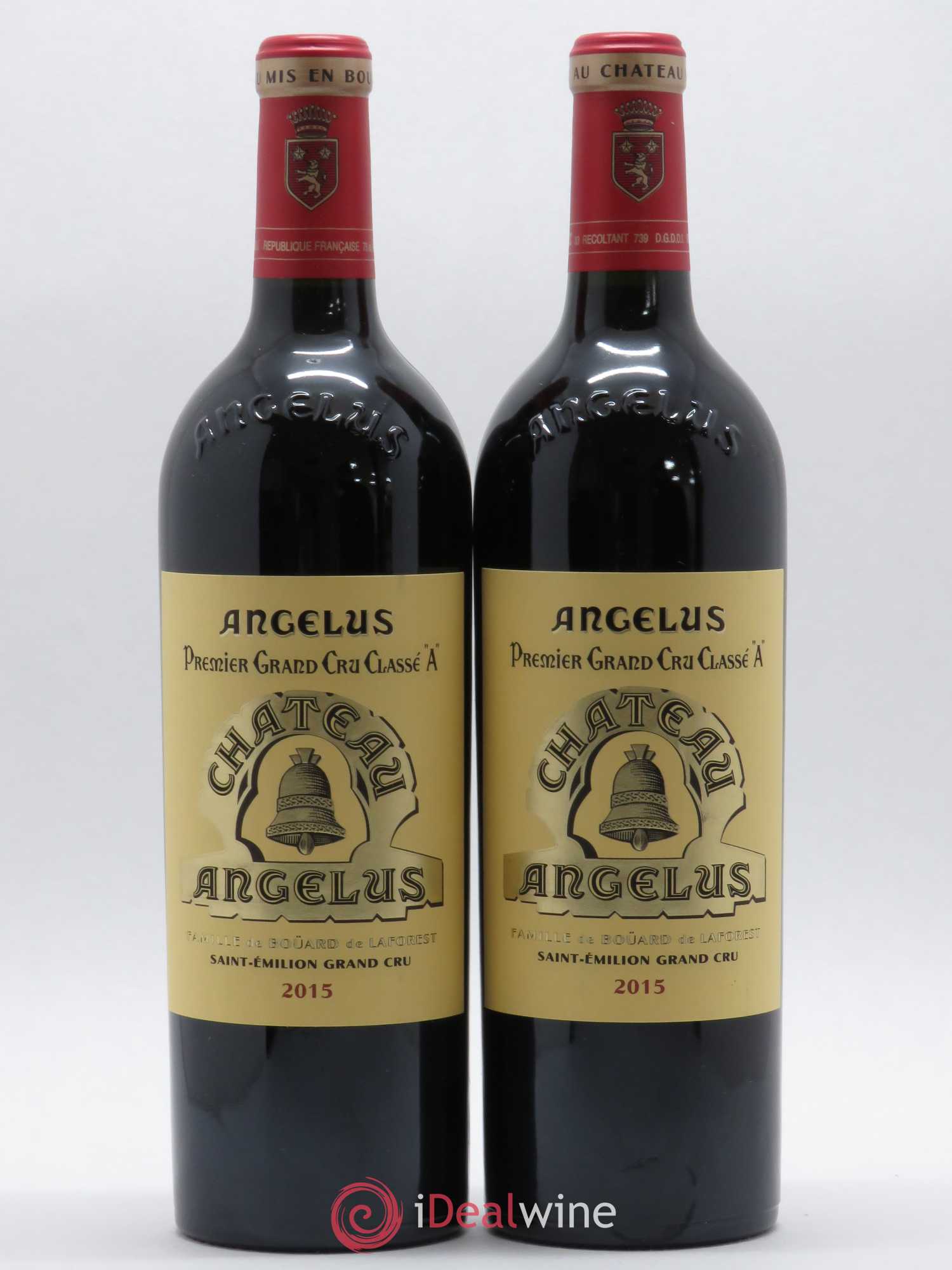 Château Angélus 1er Grand Cru Classé A 2015 - Lot de 2 bouteilles - 0