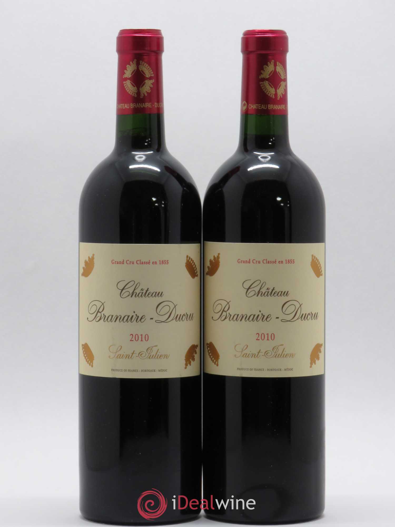 Château Branaire Ducru 4ème Grand Cru Classé 2010 - Lot de 2 bouteilles - 0