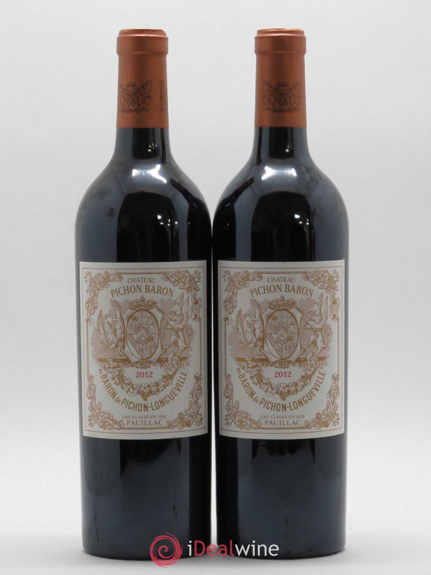 Pichon Longueville Baron 2ème Grand Cru Classé 2012 - Lot de 2 bouteilles - 0