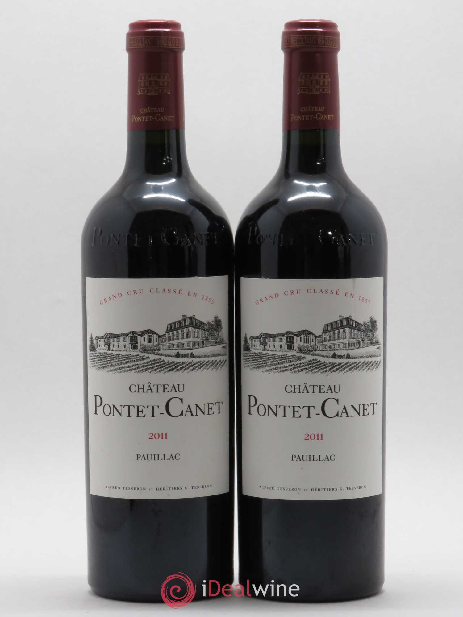 Château Pontet Canet 5ème Grand Cru Classé 2011 - Lot de 2 bouteilles - 0