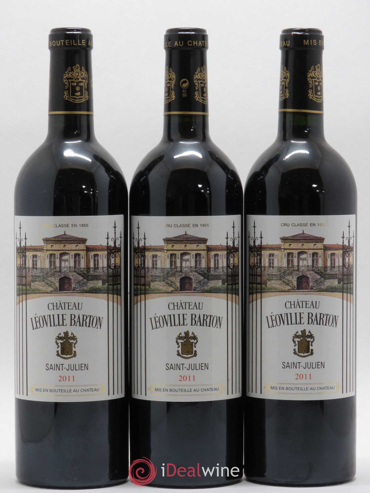 Château Léoville Barton 2ème Grand Cru Classé 2011 - Lot de 3 bouteilles - 0
