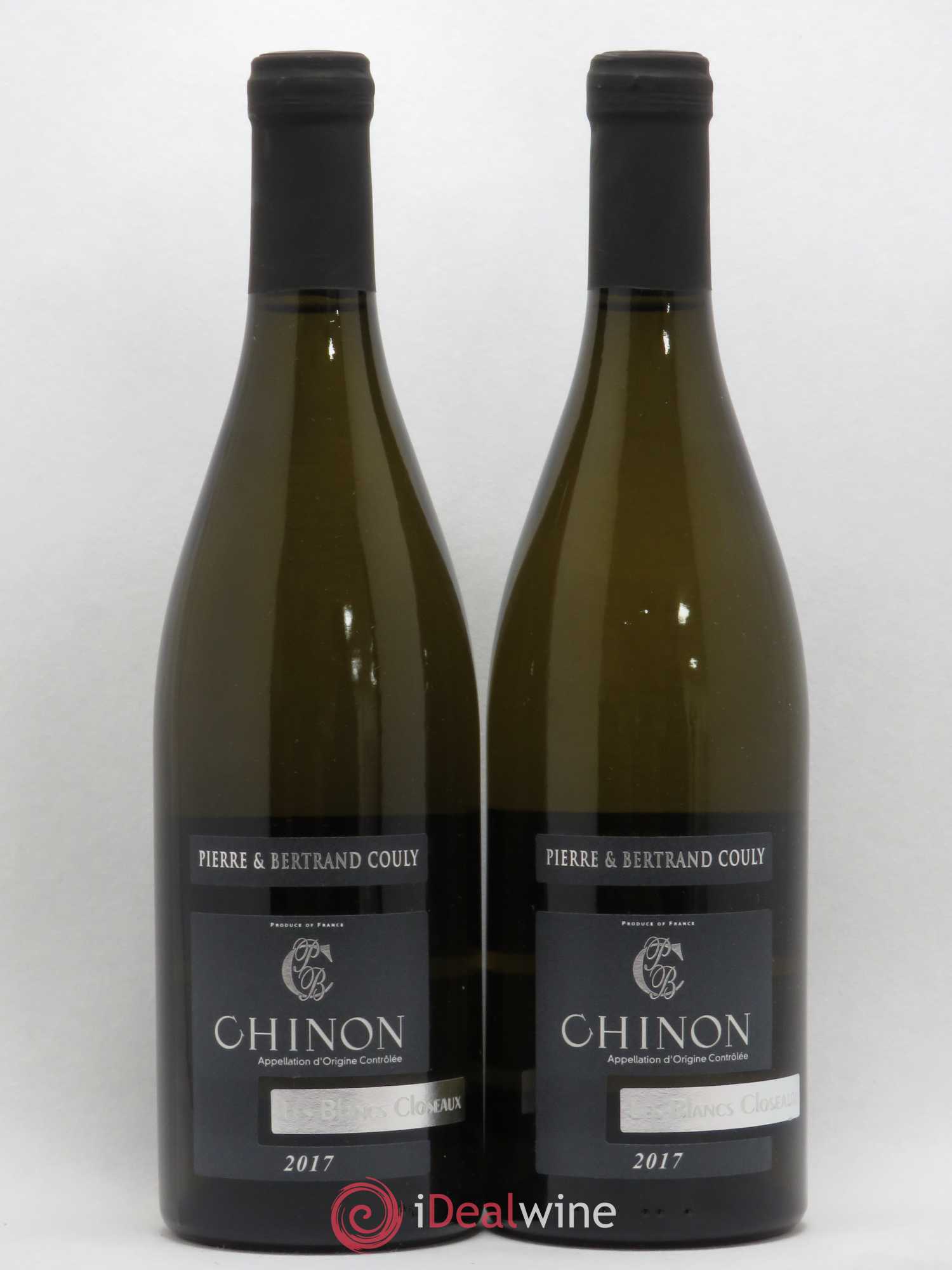 Chinon Les Blancs Closeaux P&B Couly 2017 - Posten von 2 Flaschen - 0