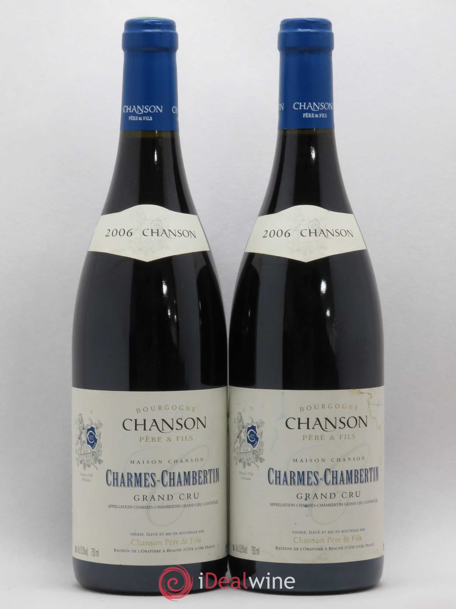 Charmes-Chambertin Grand Cru Chanson 2006 - Lot de 2 bouteilles - 0