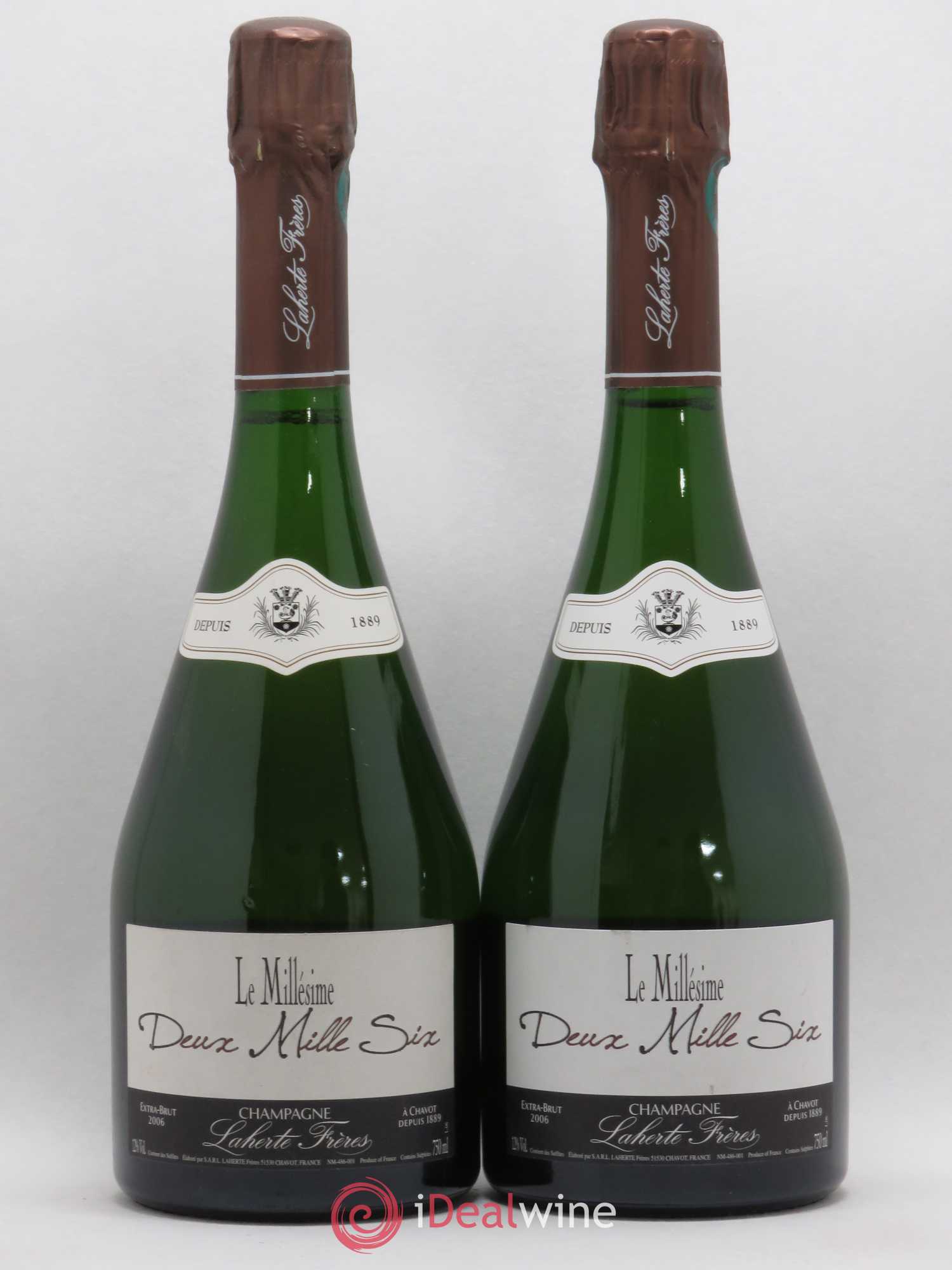Millésimé Extra-Brut Laherte Frères 2006 - Lot de 2 bouteilles - 0