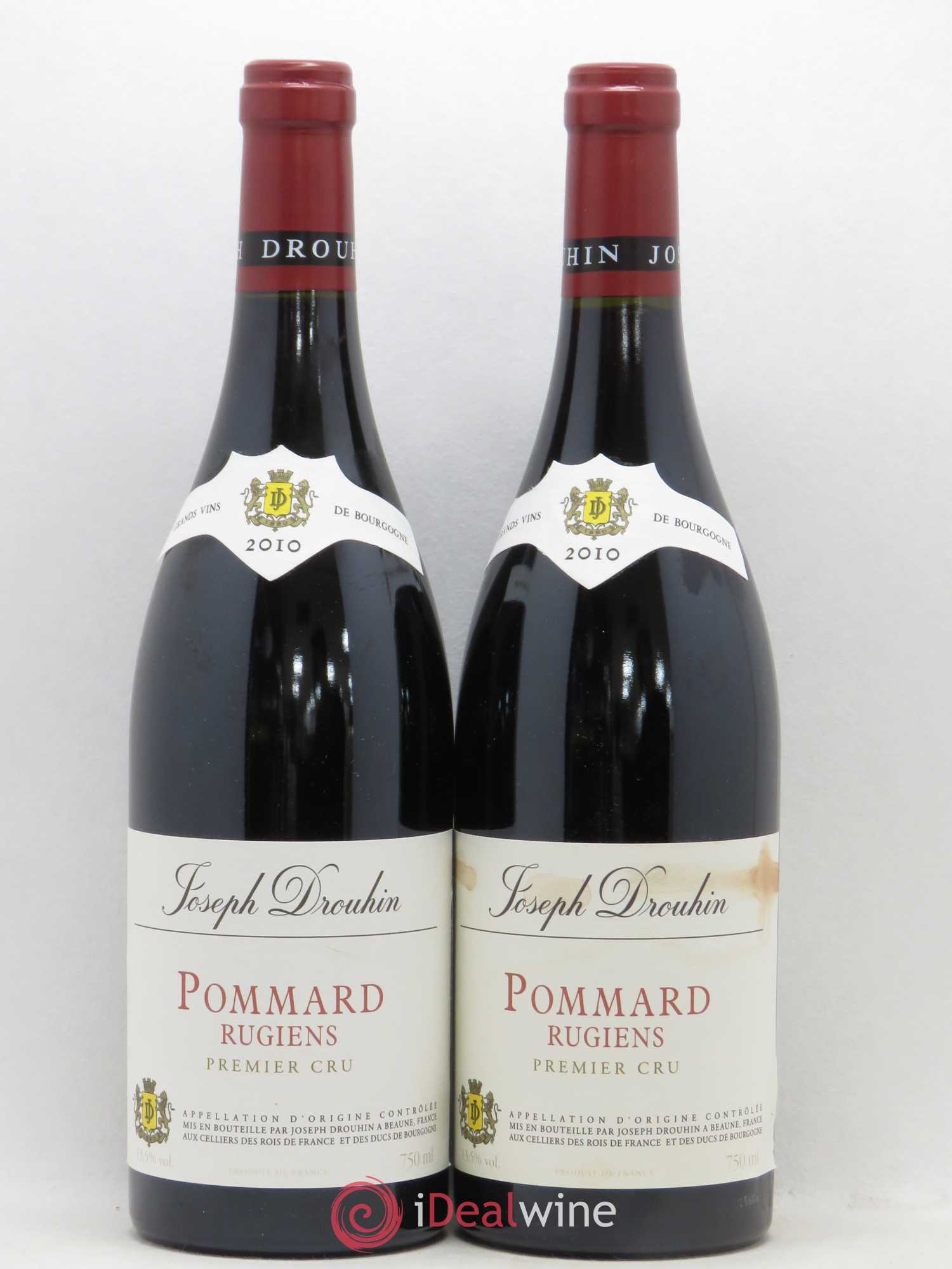 Pommard 1er Cru Rugiens Joseph Drouhin 2010 - Lot de 2 bouteilles - 0