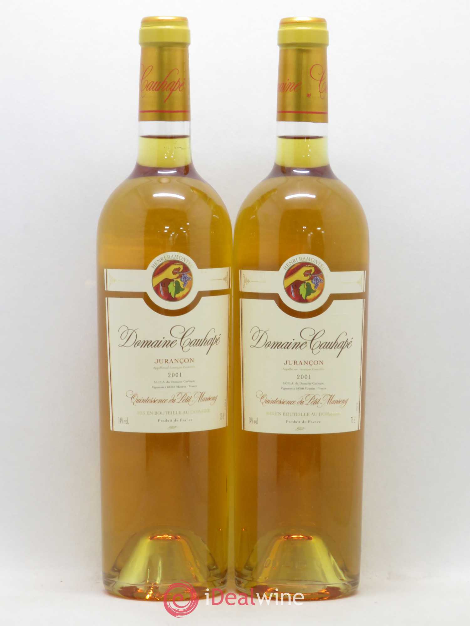 Jurançon Quintessence du Petit Manseng Cauhapé 2001 - Lotto di 2 bottiglie - 0
