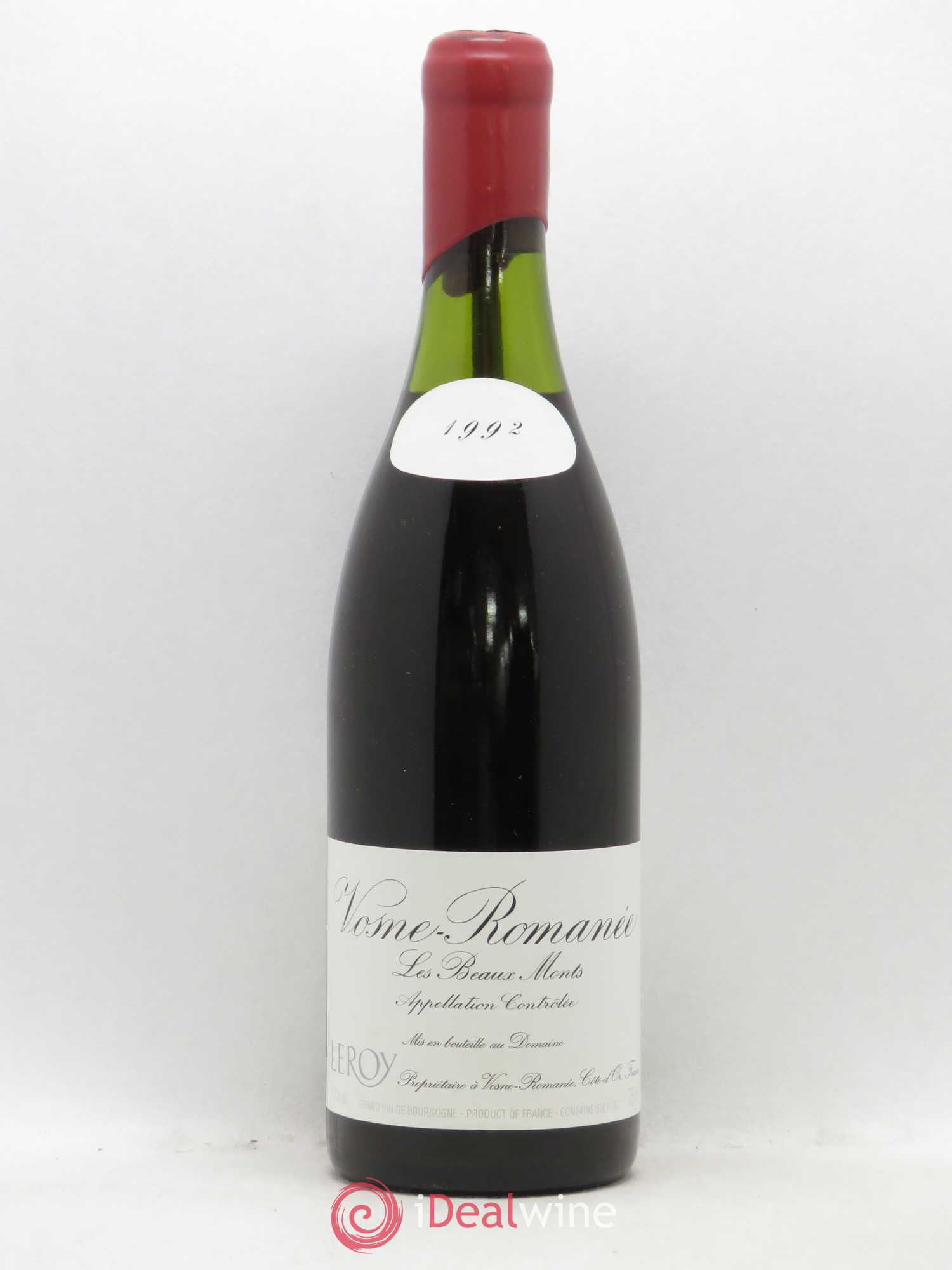 Vosne-Romanée 1er Cru Les Beaux-Monts Leroy (Domaine) 1992 - Lot de 1 bouteille - 0