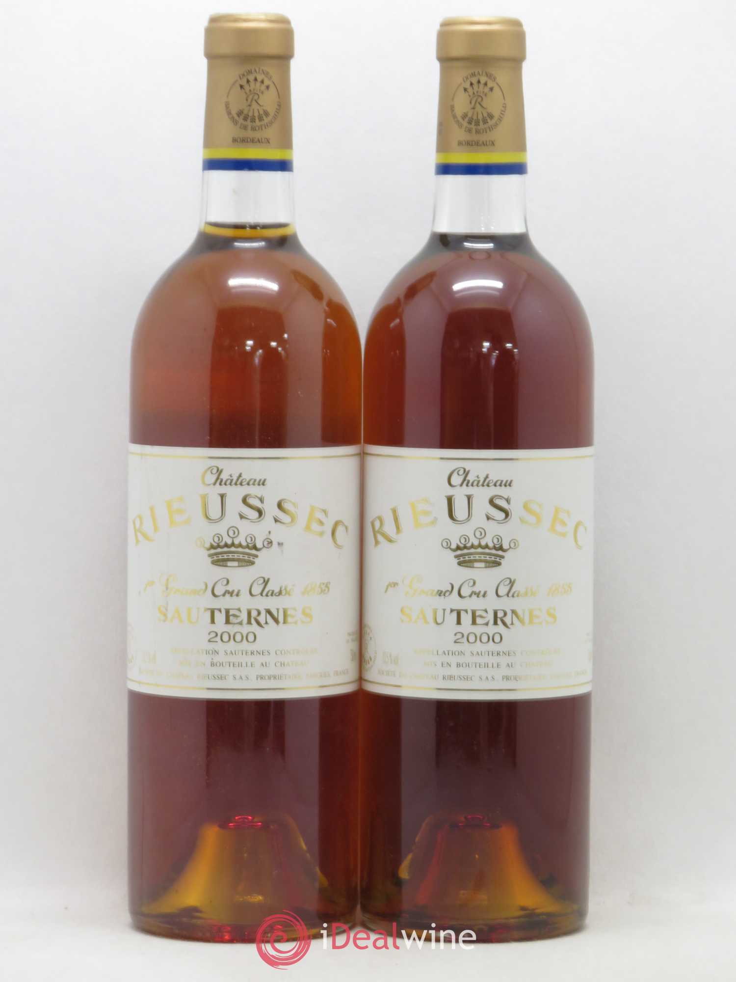 Château Rieussec 1er Grand Cru Classé 2000 - Lotto di 2 bottiglie - 0