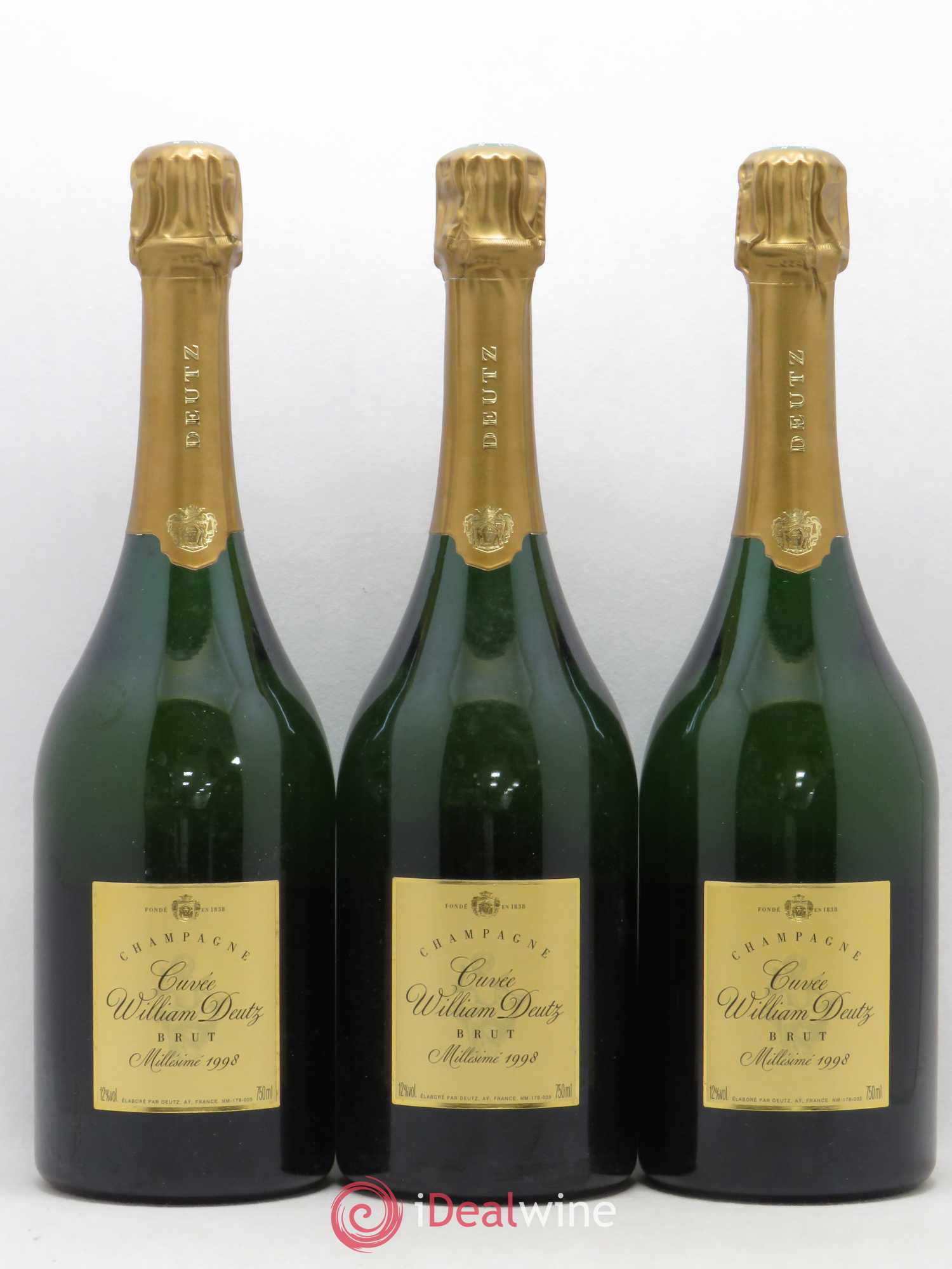 Cuvée William Deutz Deutz 1998 - Lot de 3 bouteilles - 0